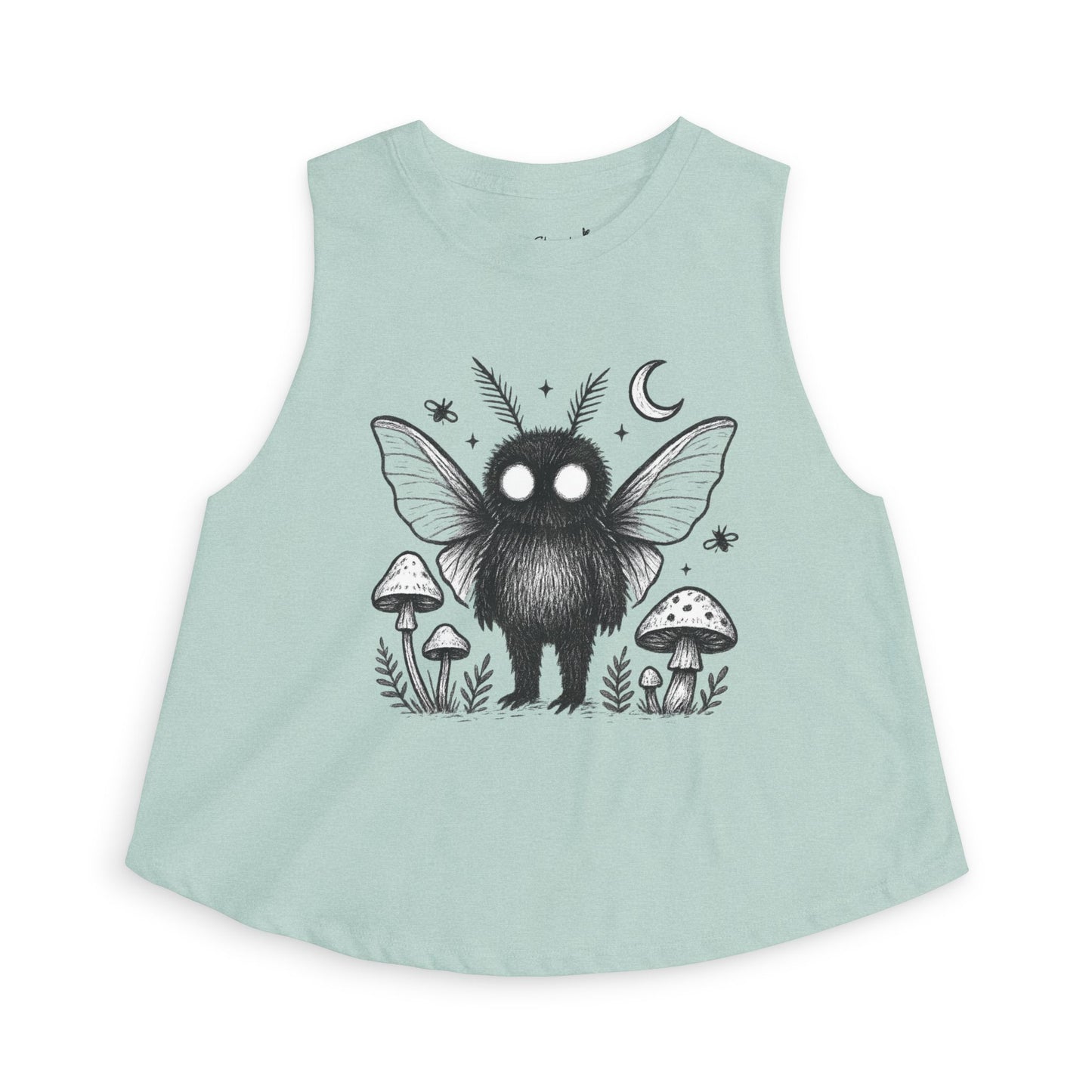 Mothman Crop Tank Top