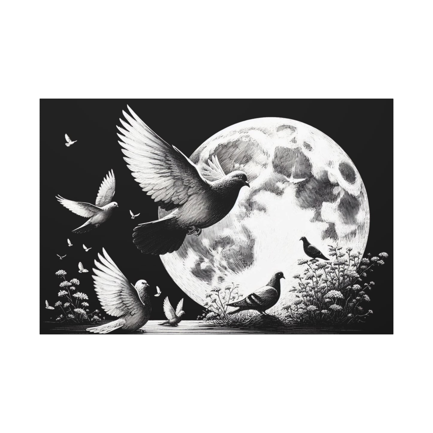 Canvas Print Pigeon