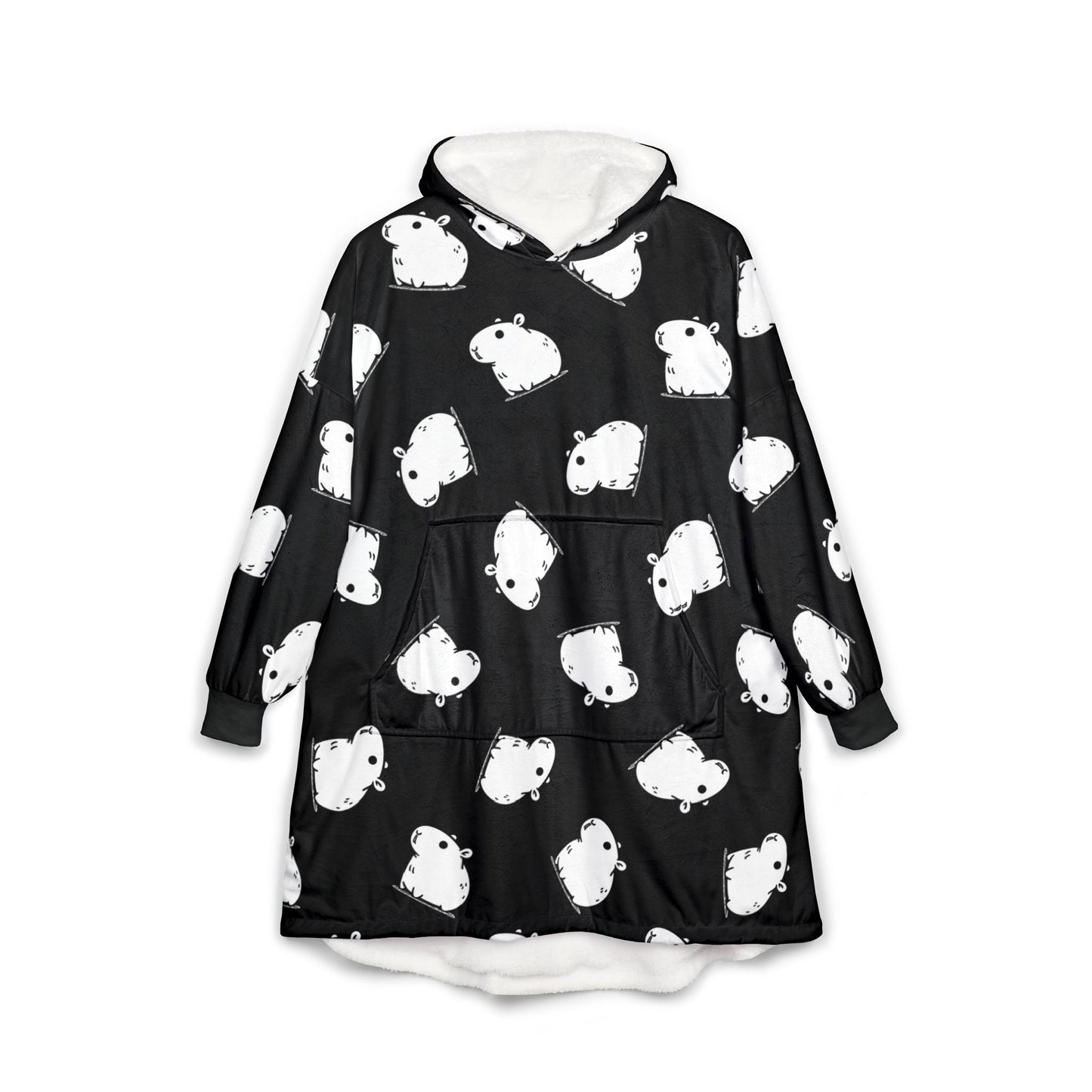 Capybara Hooded Blanket