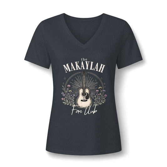 Makaylah Fan Club Women's V-Neck Tee