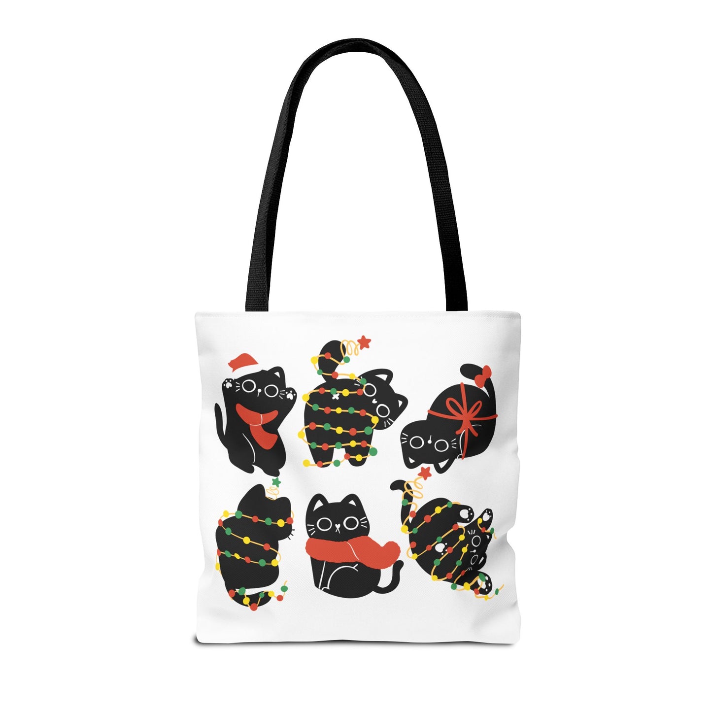 Meowy Christmas Tote Bag