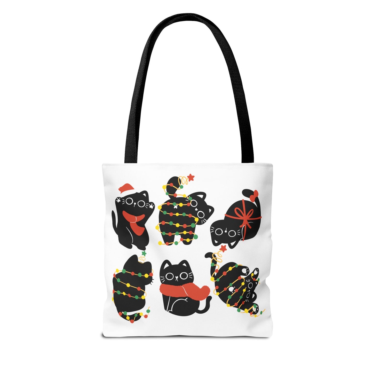 Meowy Christmas Tote Bag