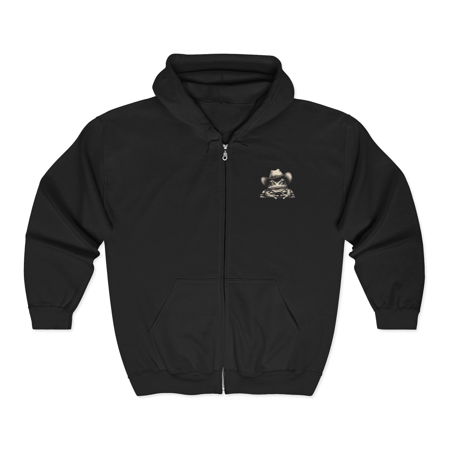 Western Frog Zip Up Hoodie