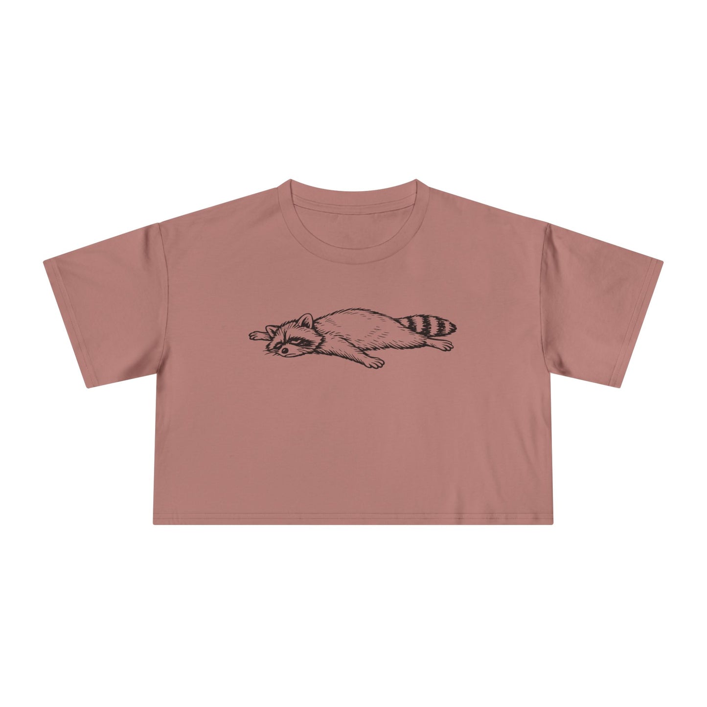 Tired Raccoon Women's Crop Tee