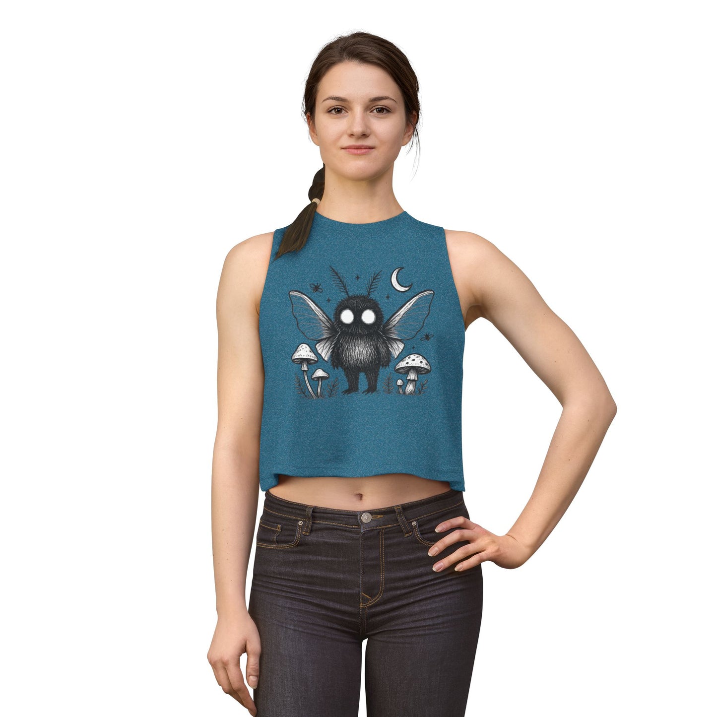Mothman Crop Tank Top