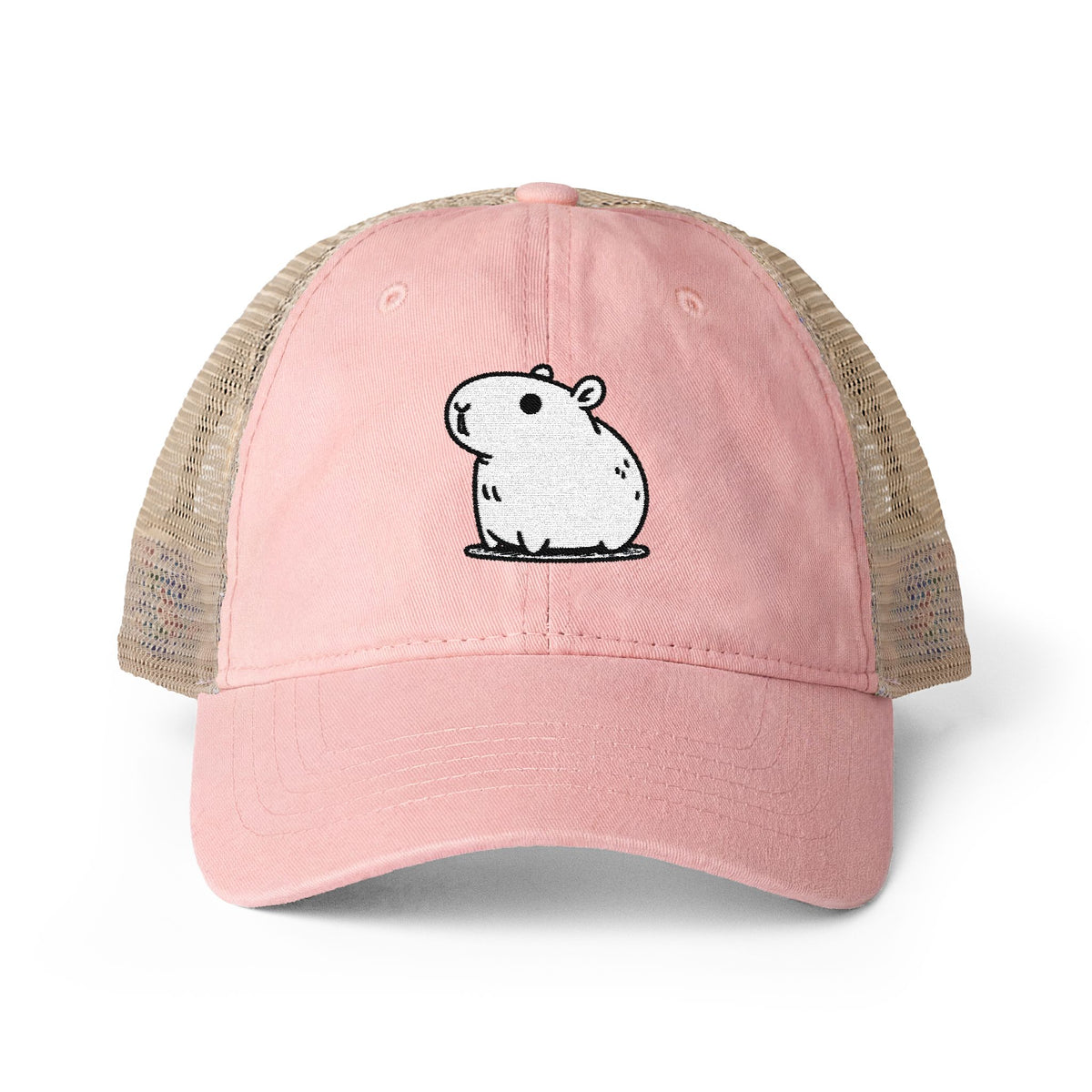 Women's Washed Mesh-Back Capybara Hat