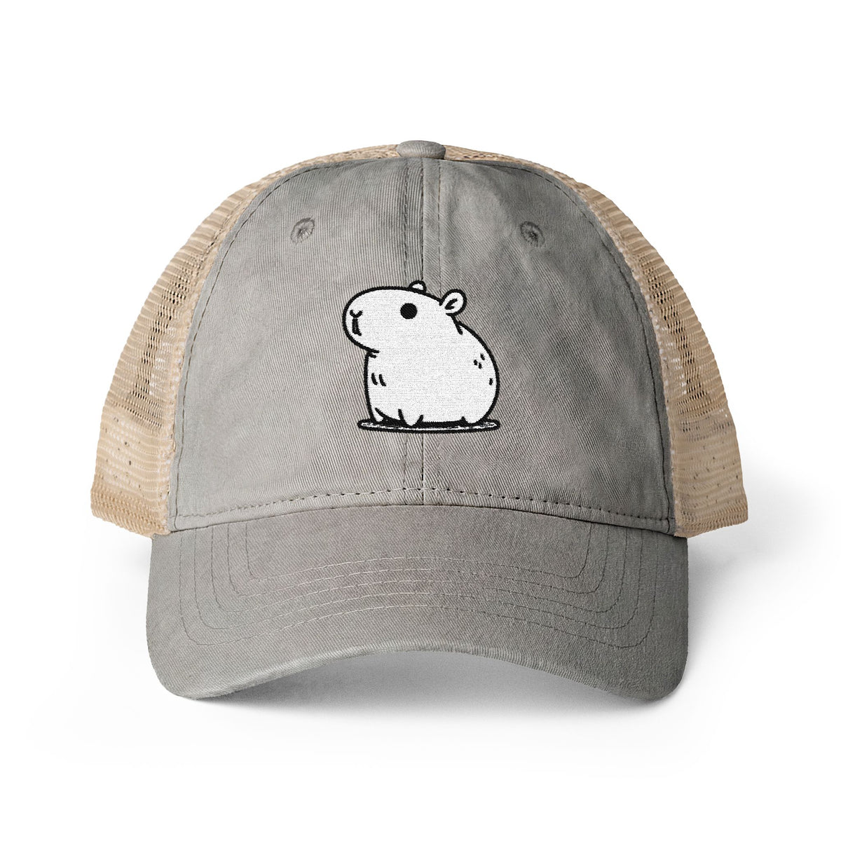 Women's Washed Mesh-Back Capybara Hat