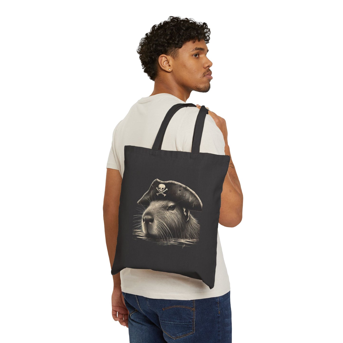 Pirate Capybara Tote Bag