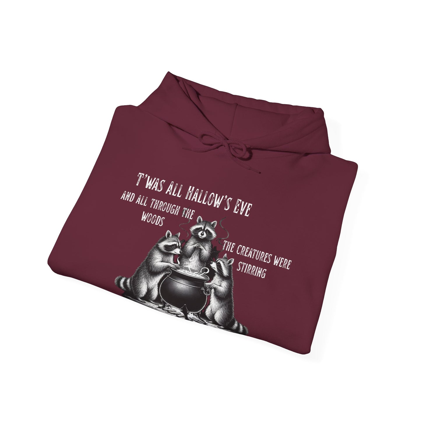 Raccoon Cauldron Halloween Hoodie