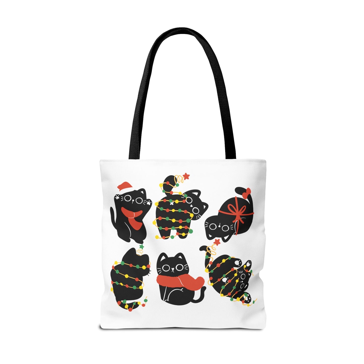 Meowy Christmas Tote Bag