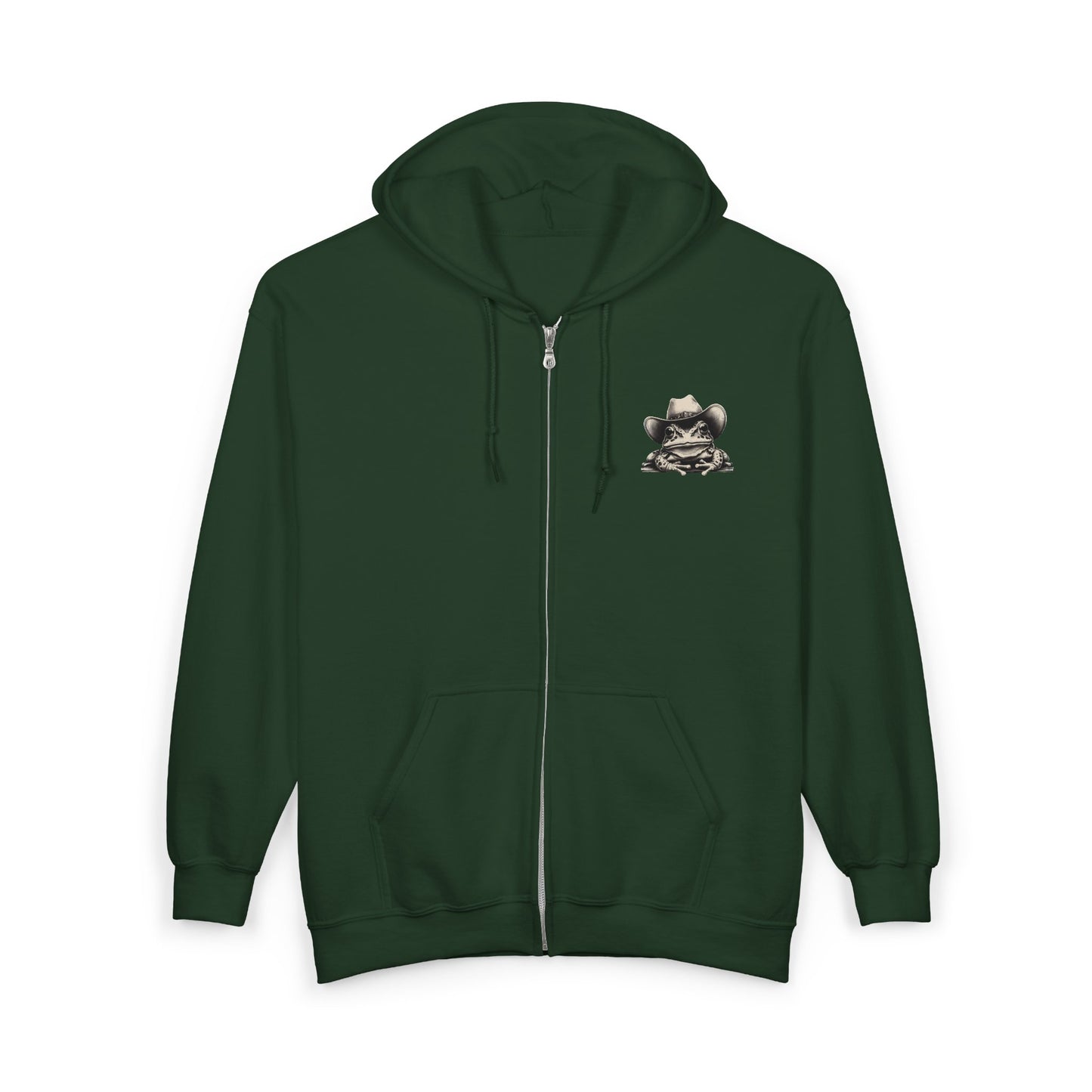 Western Frog Zip Up Hoodie