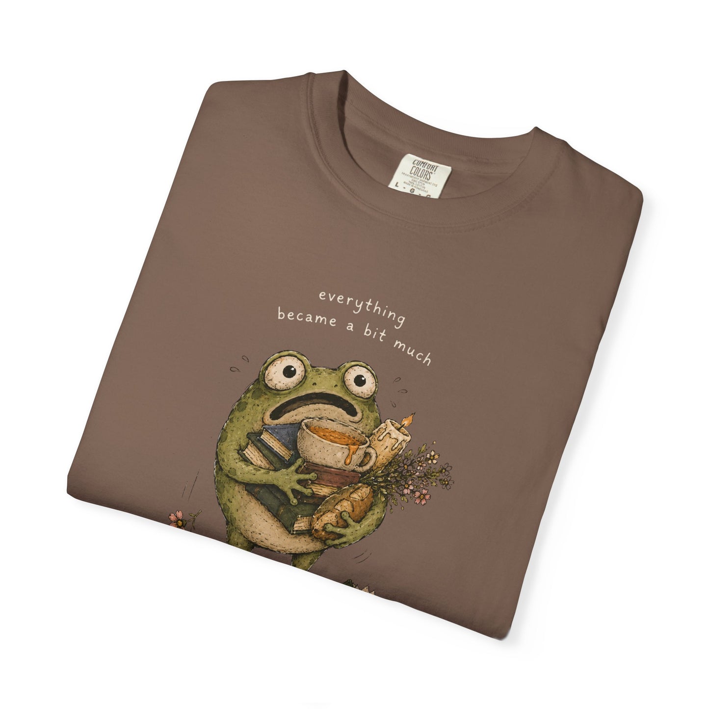 Overstimulated Frog Shirt - everything became a bit much