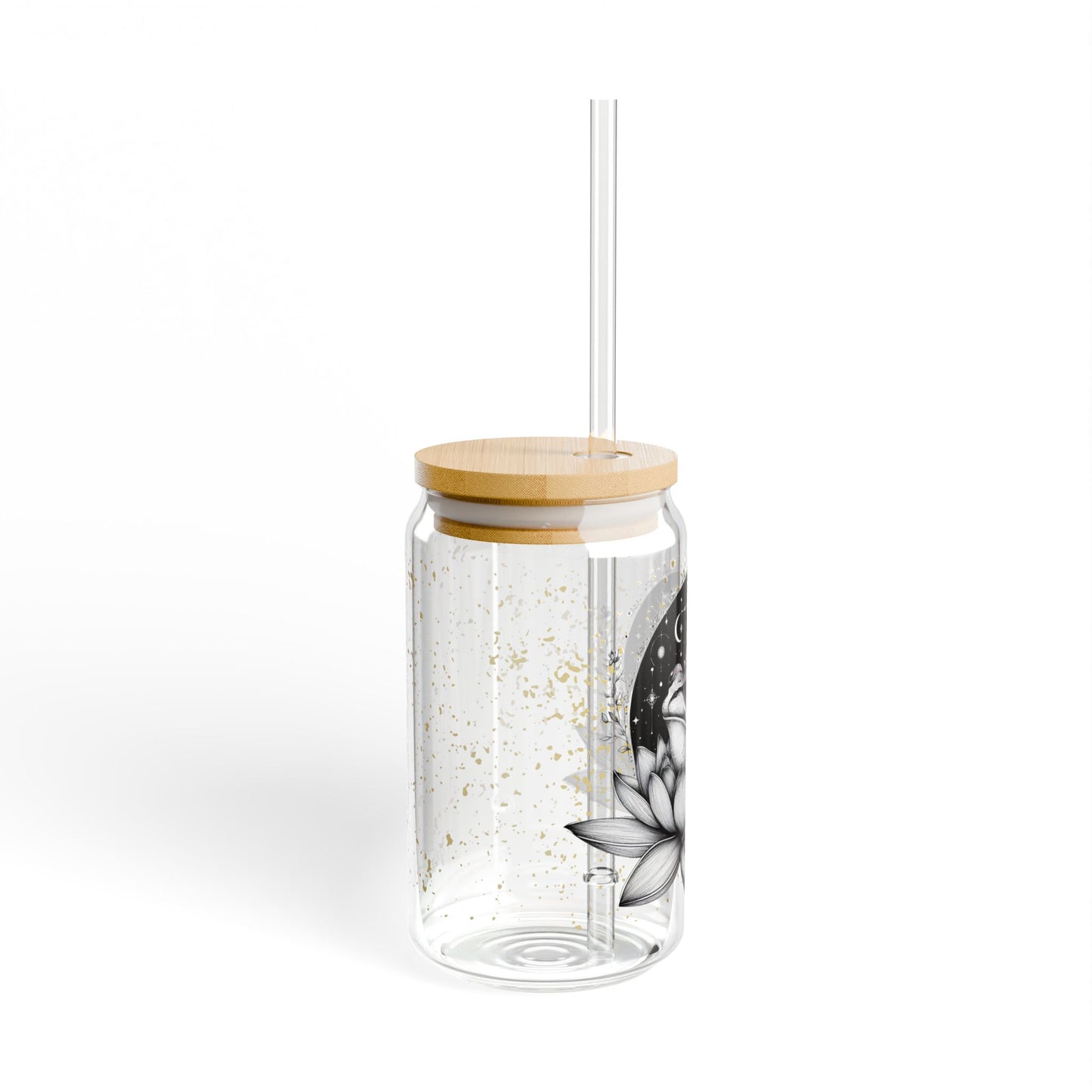 Frog and Lotus Flower Glass