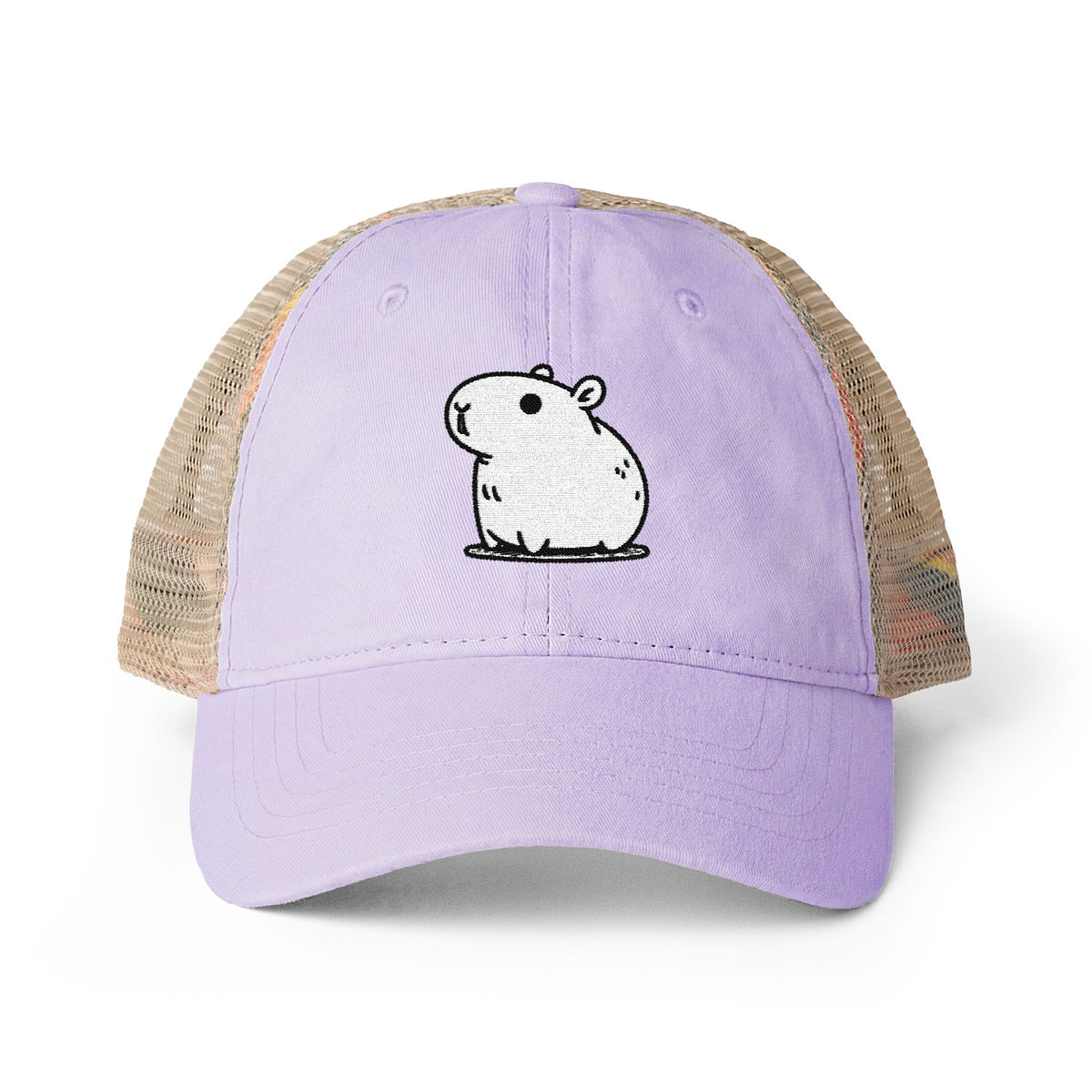 Women's Washed Mesh-Back Capybara Hat