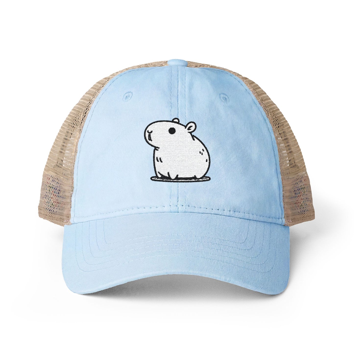 Women's Washed Mesh-Back Capybara Hat