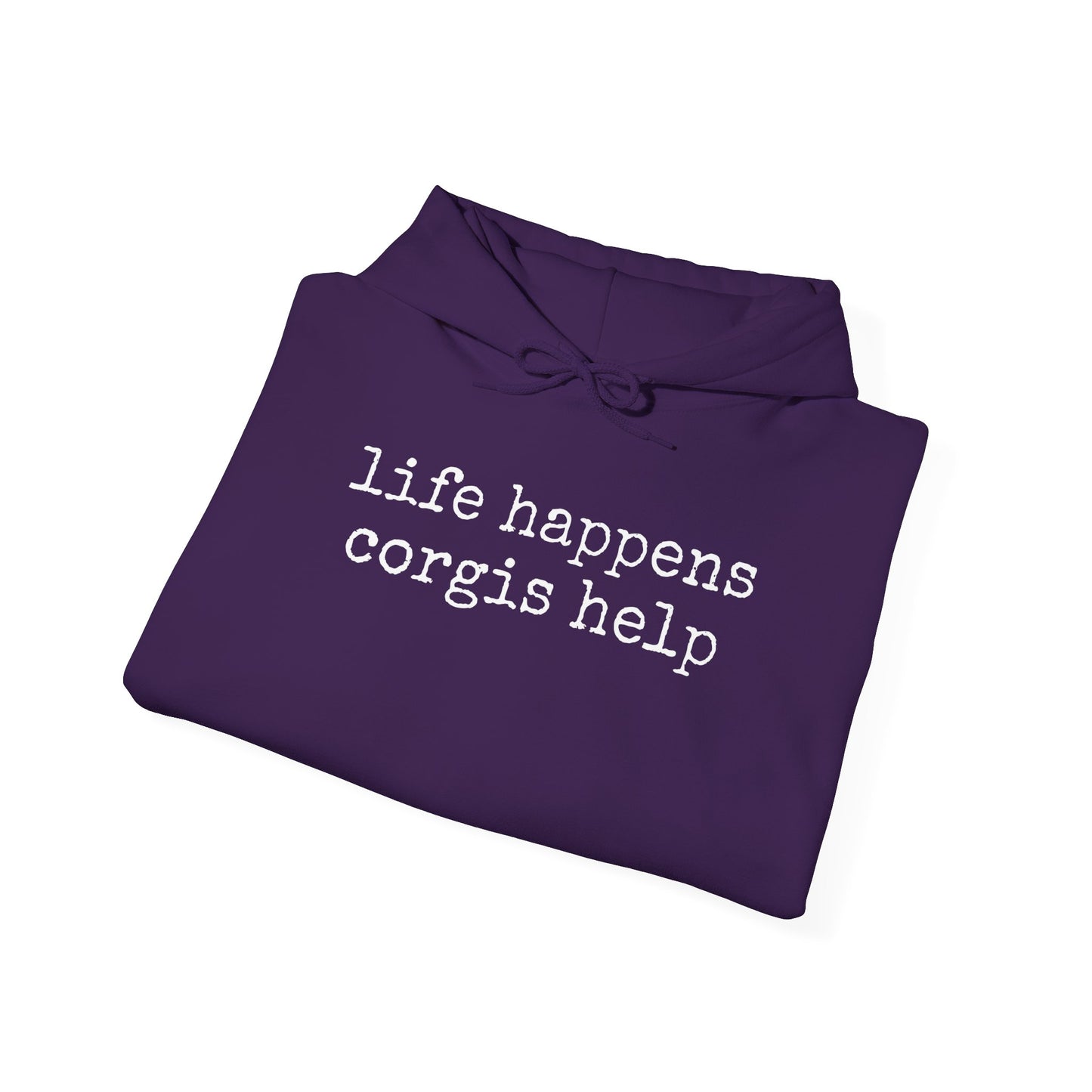 Life Happens Corgi Hoodie