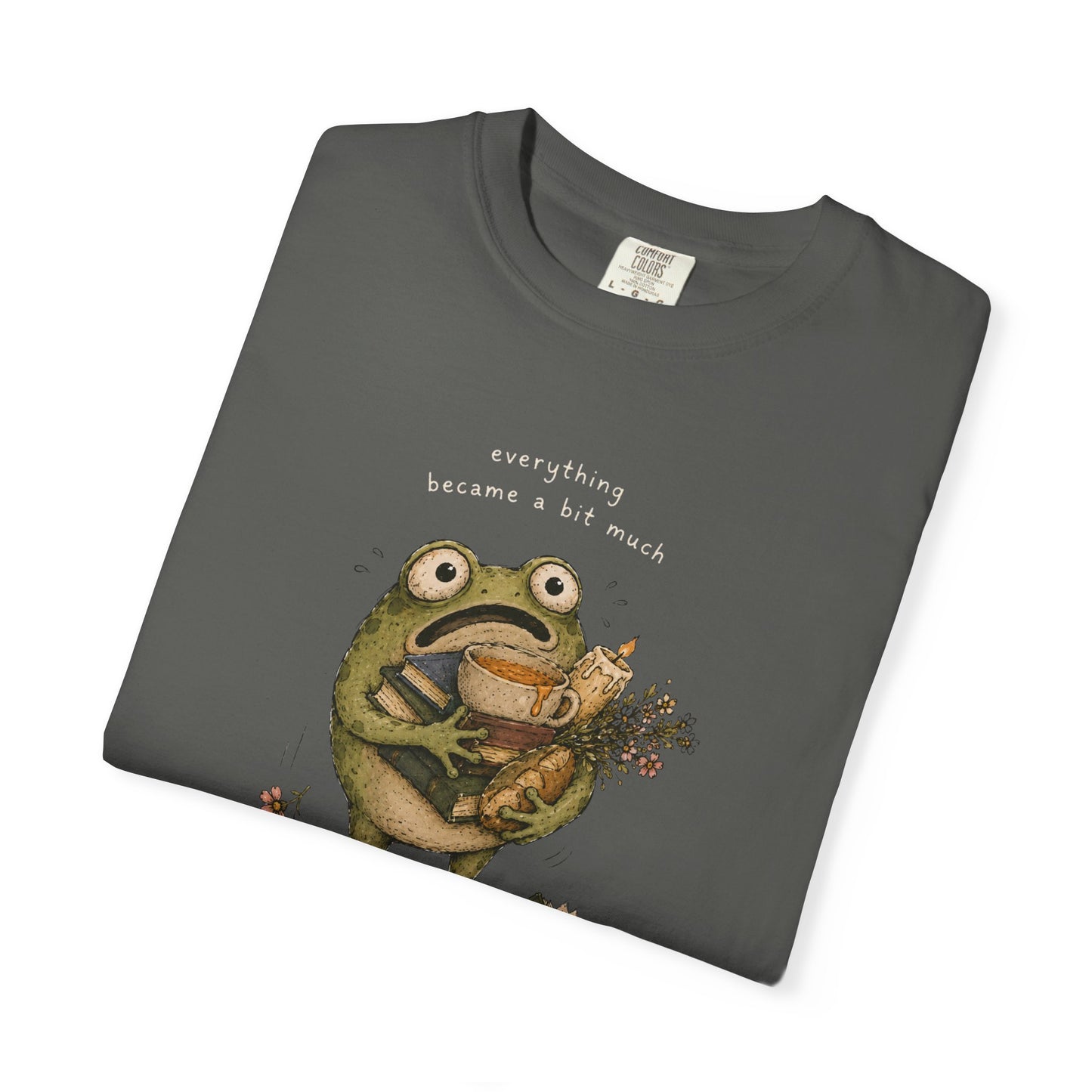 Overstimulated Frog Shirt - everything became a bit much