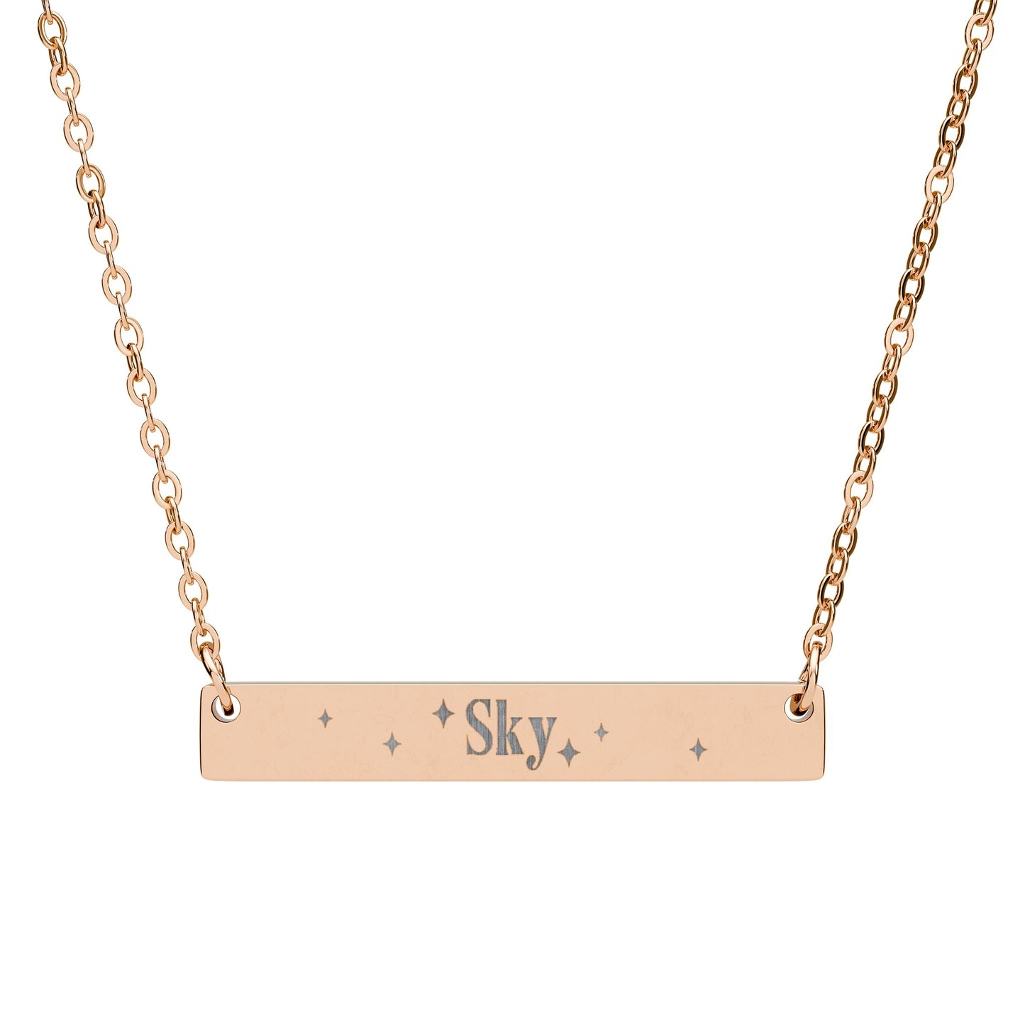 Name Bar Necklace (Horizontal)