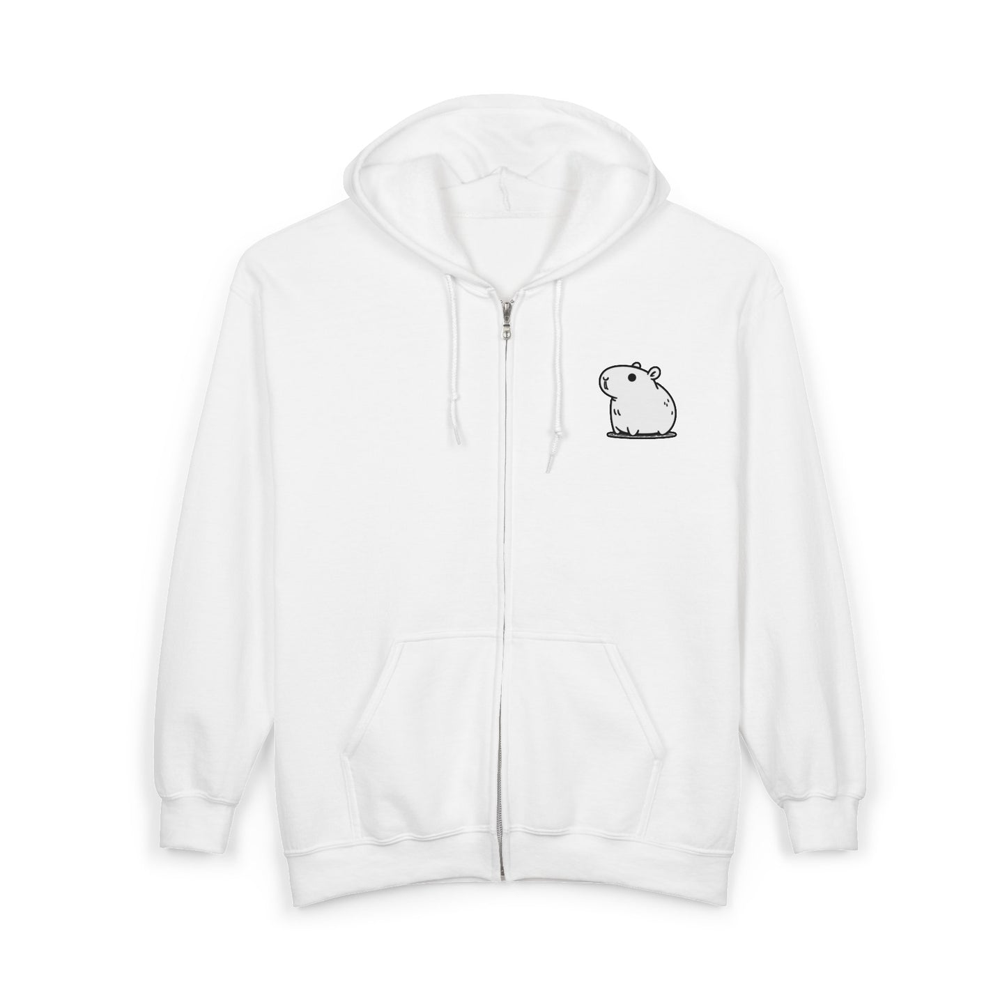 Capybara Zip Up Hoodie
