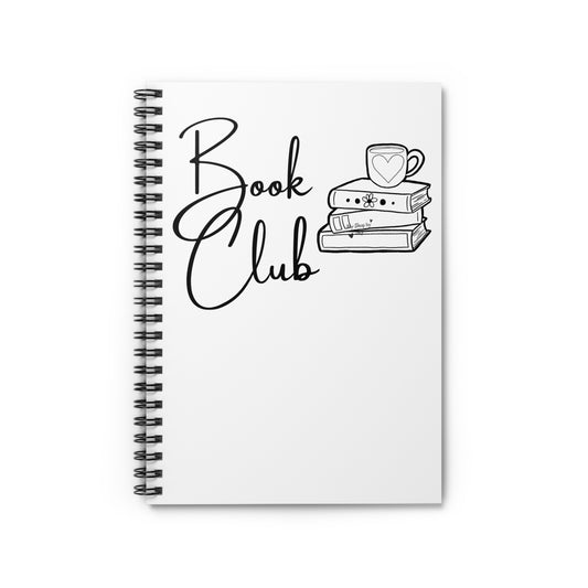 Book Club Spiral Notebook - Ruled Line