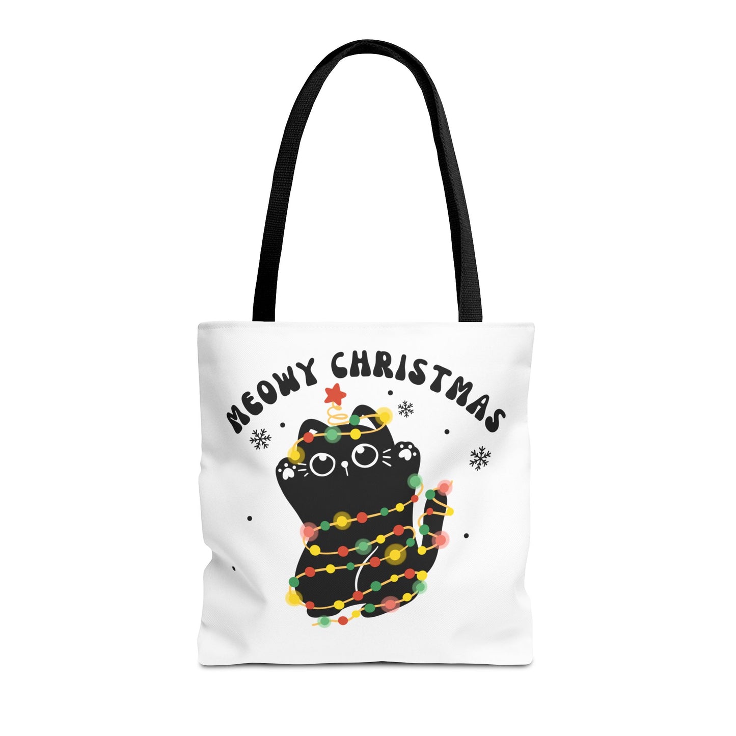 Meowy Christmas Tote Bag