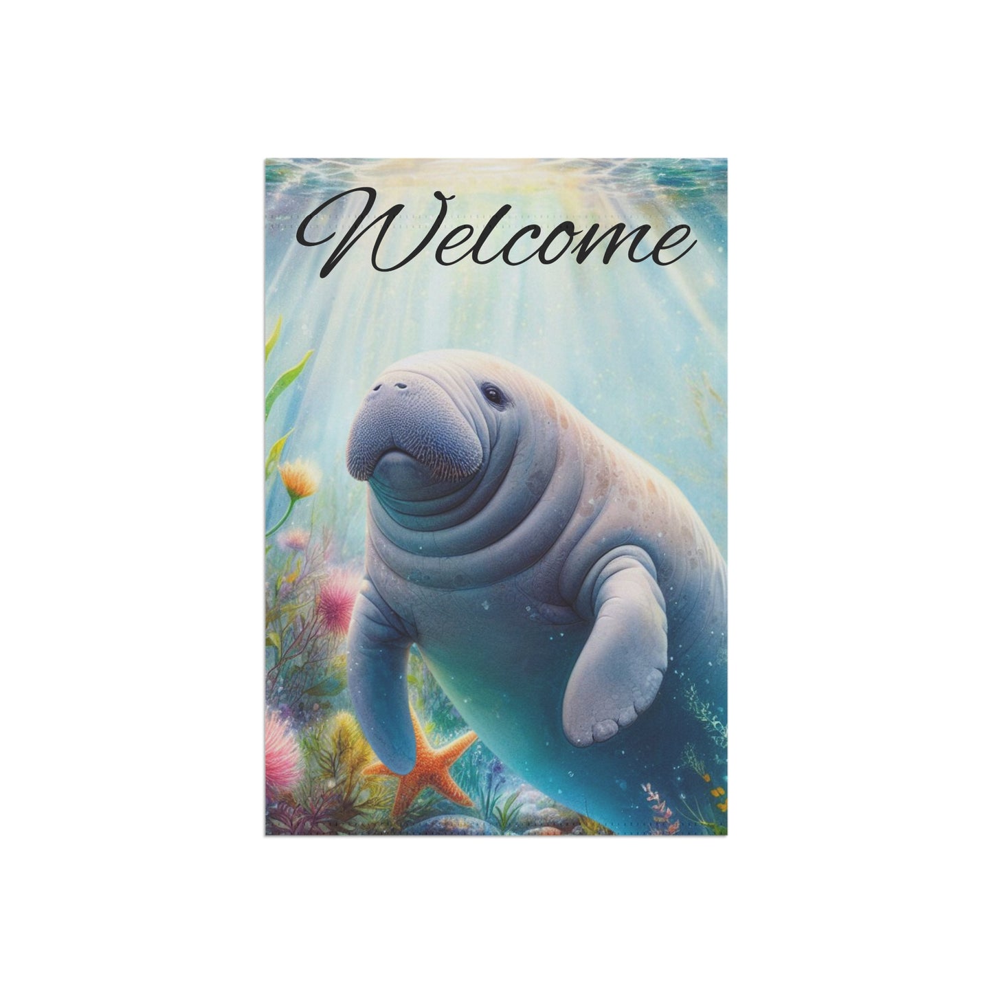 Manatee Garden Flag