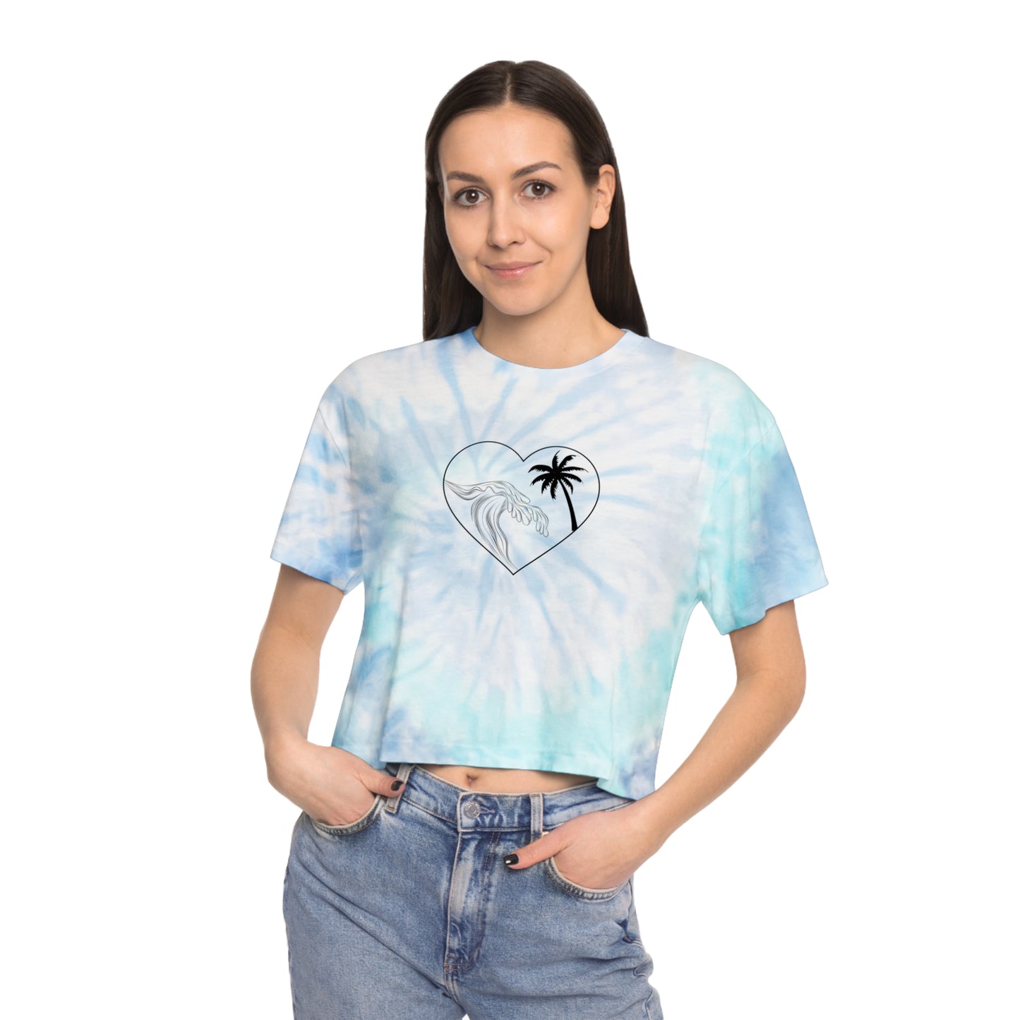 Earth Day Tie Dye Cropped Tee