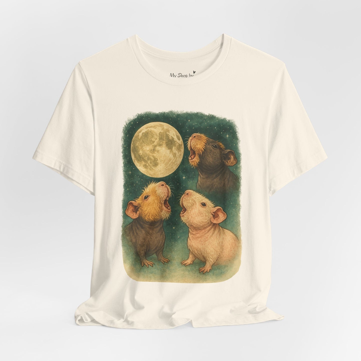 Werewolf Skinny Pig Unisex Tee (Hairless Guinea Pig Shirt)