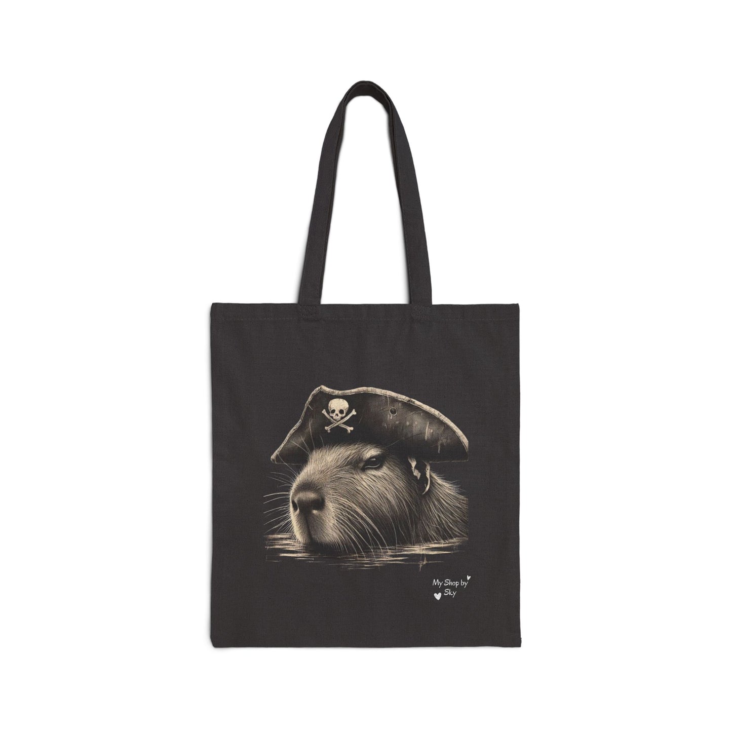 Pirate Capybara Tote Bag