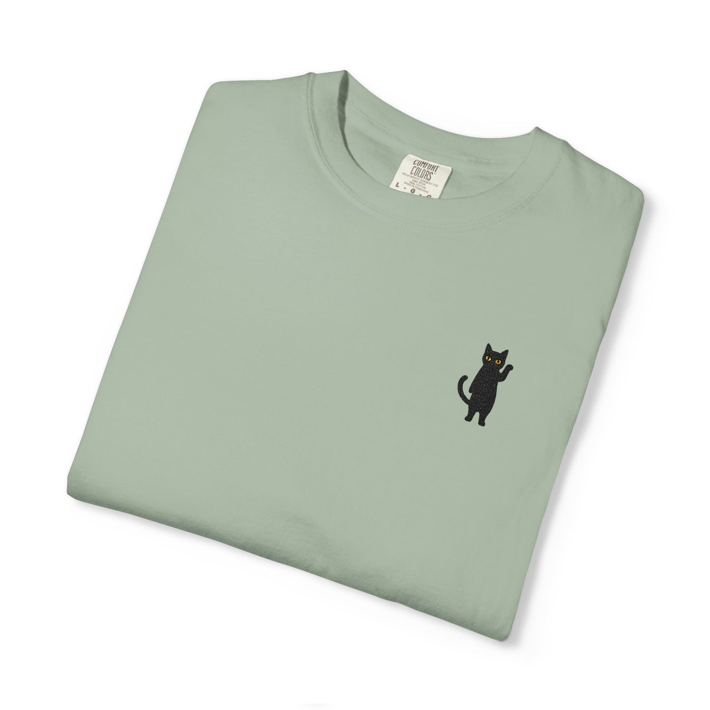 Funny Cat Embroidered Tee