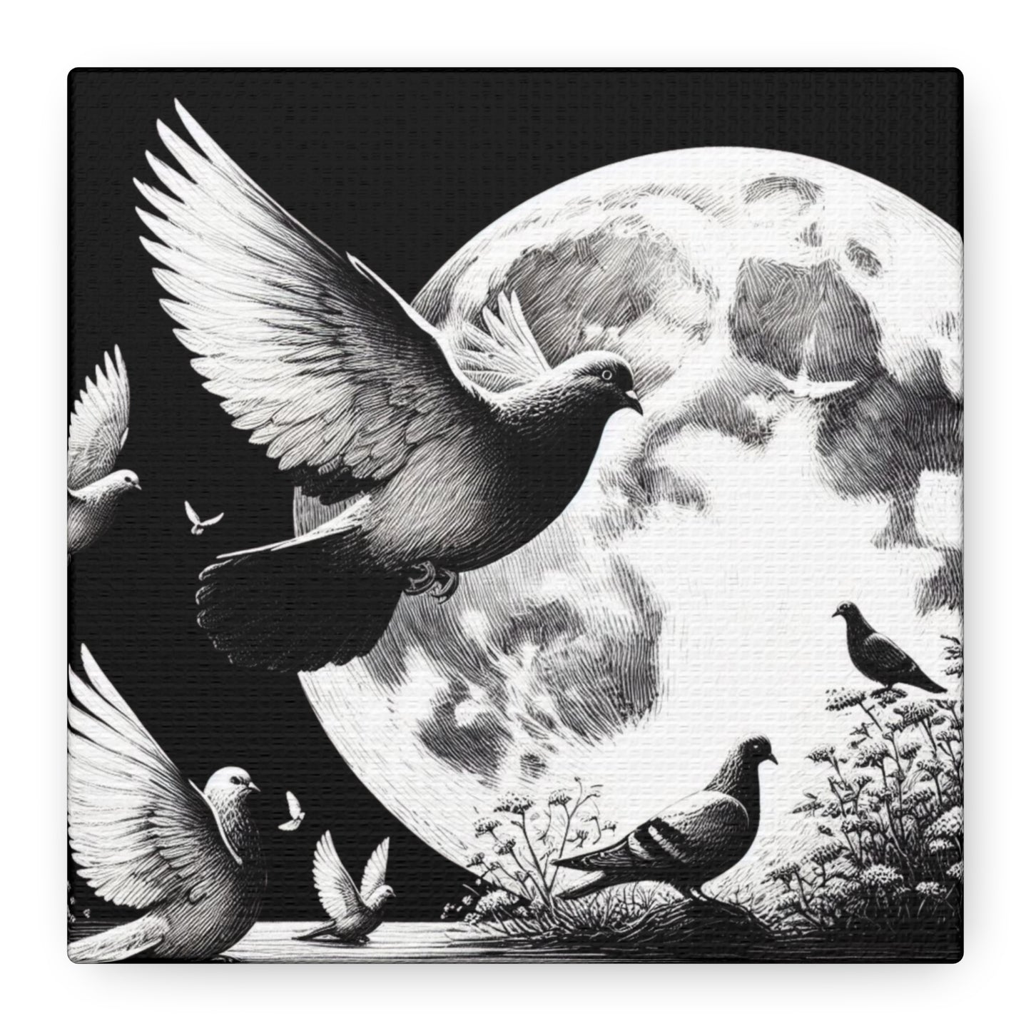 Canvas Print Pigeon
