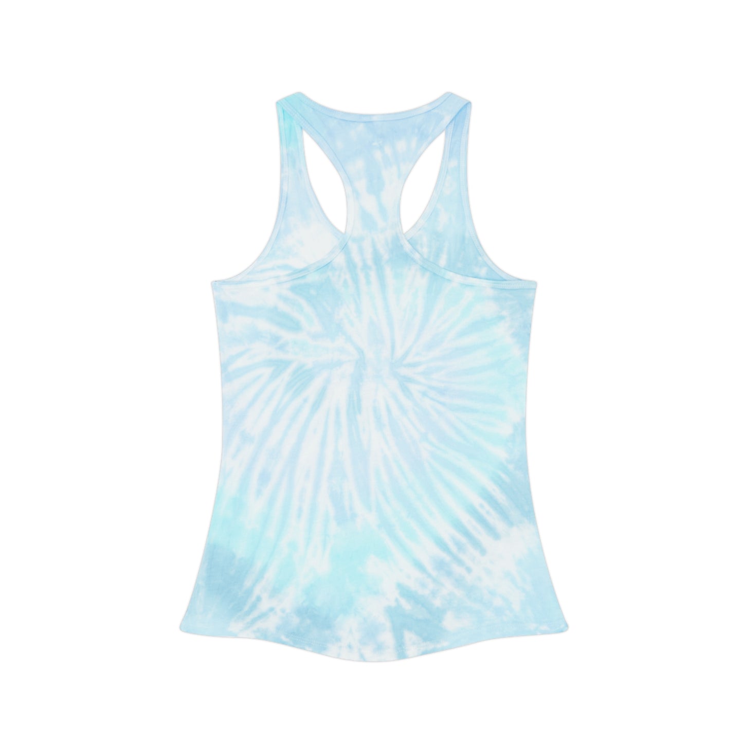 Tie Dye Palm Tree Wave Heart Tank Top