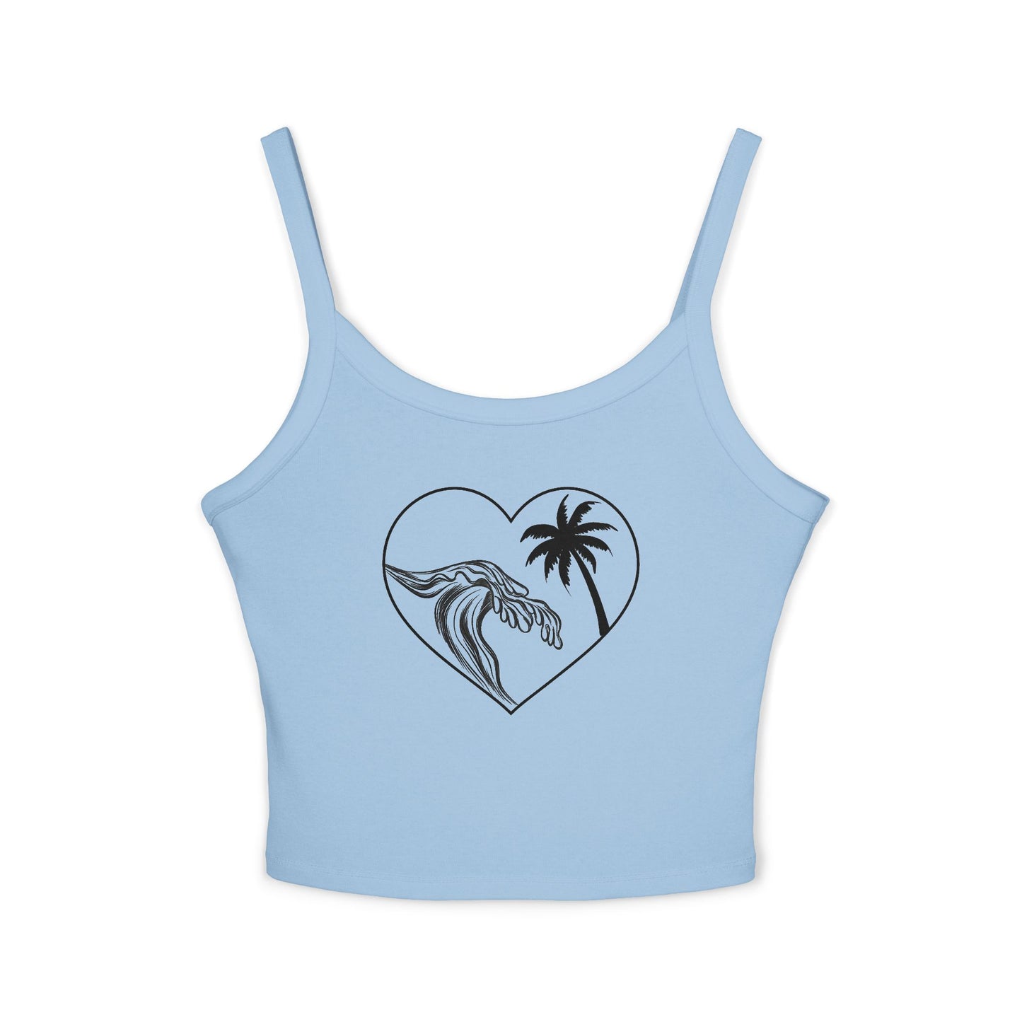 Women's Wave palm tree tank