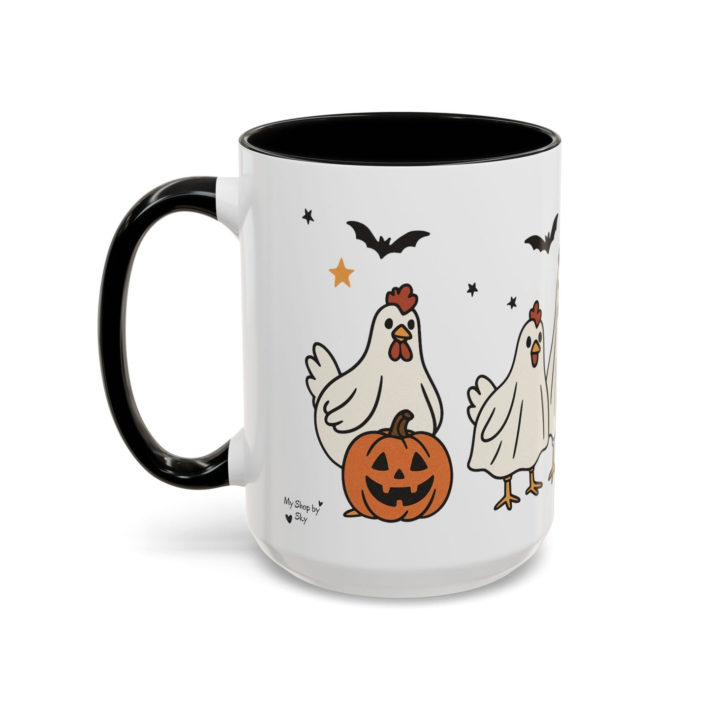 Ghost Chicken Coffee Mug (11, 15oz)