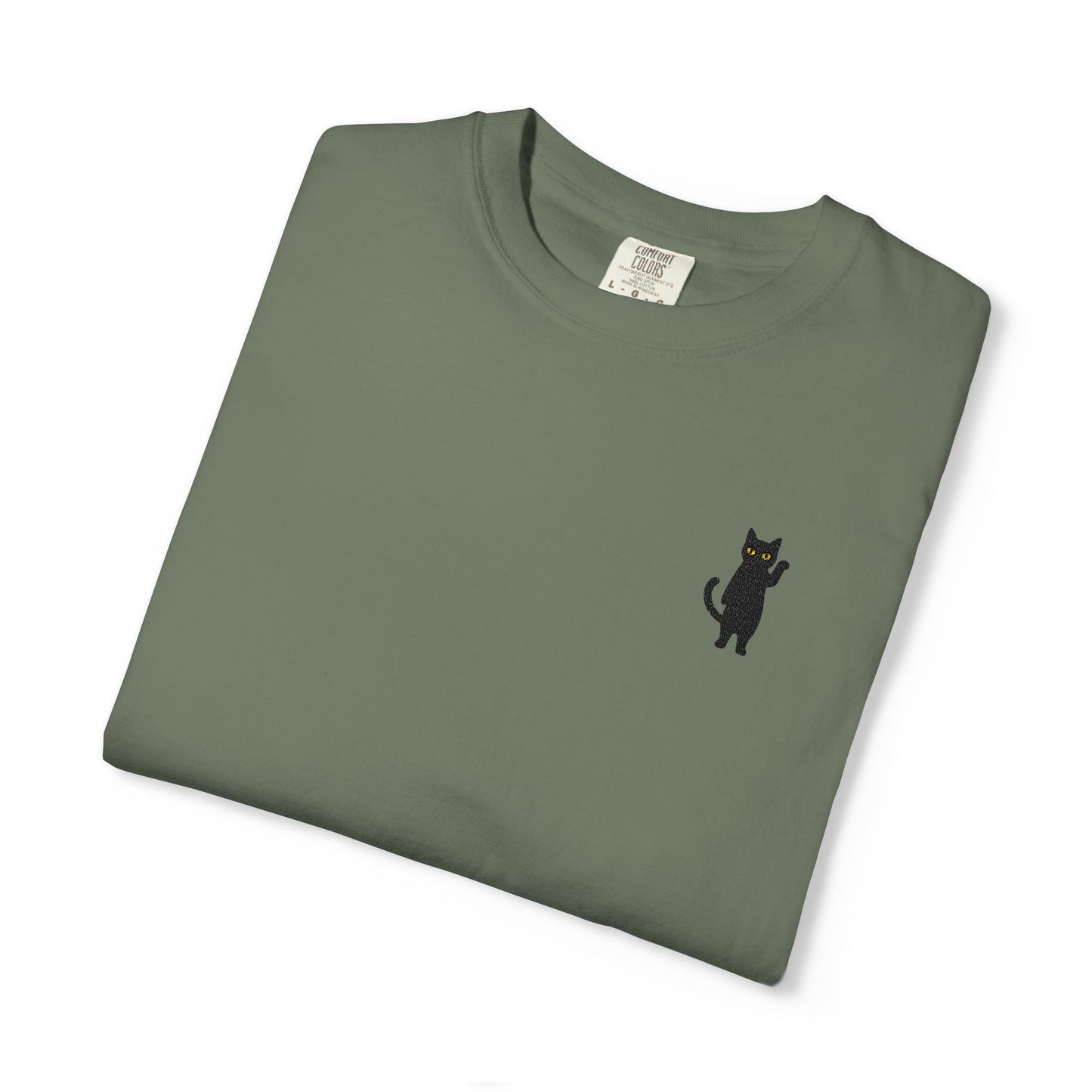 Funny Cat Embroidered Tee