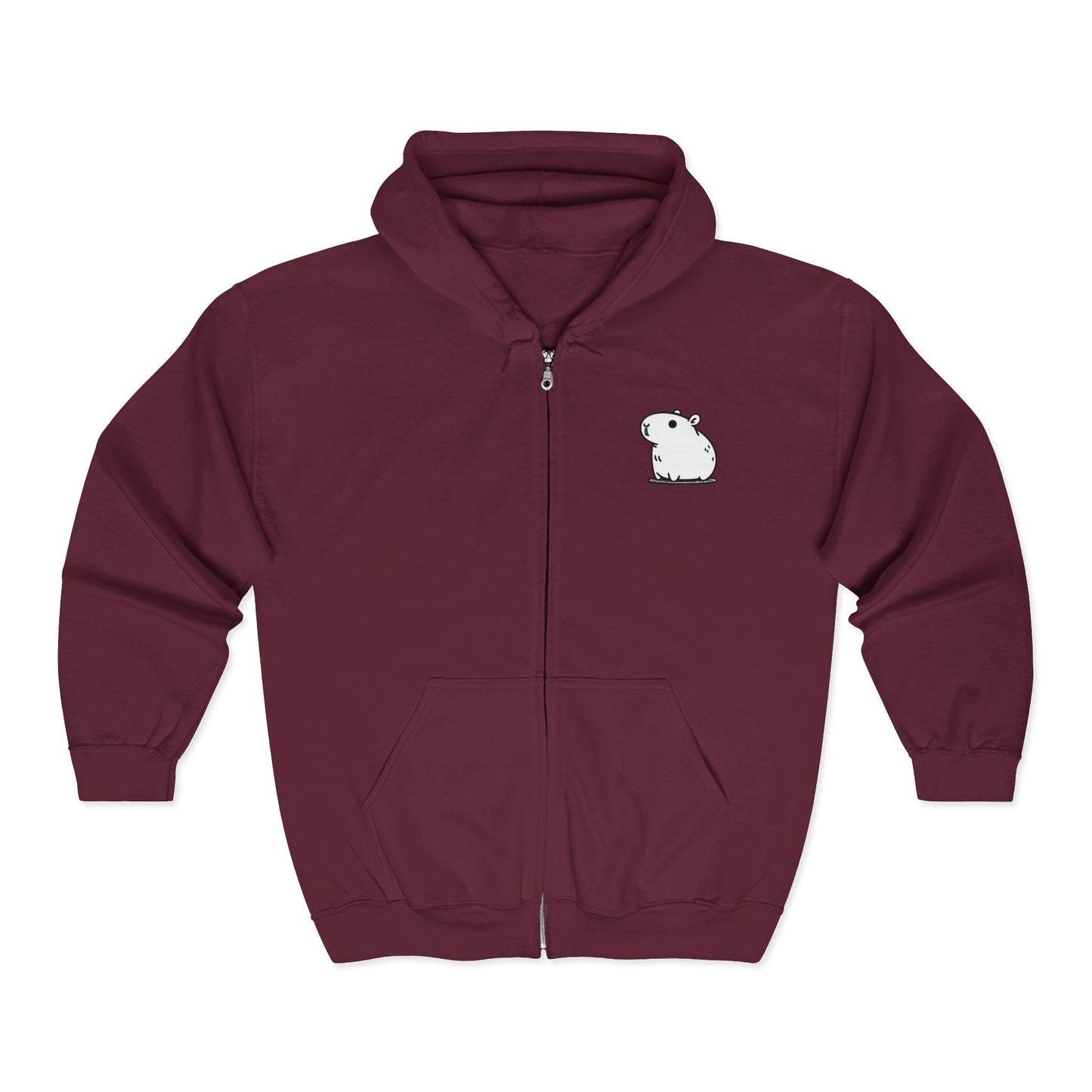 Capybara Zip Up Hoodie