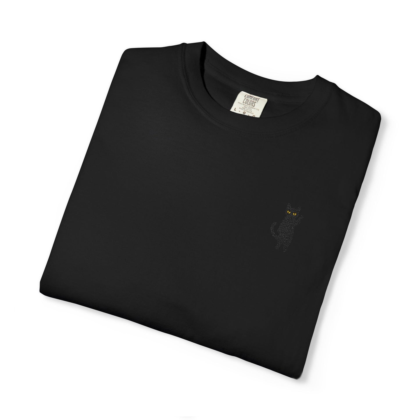 Funny Cat Embroidered Tee