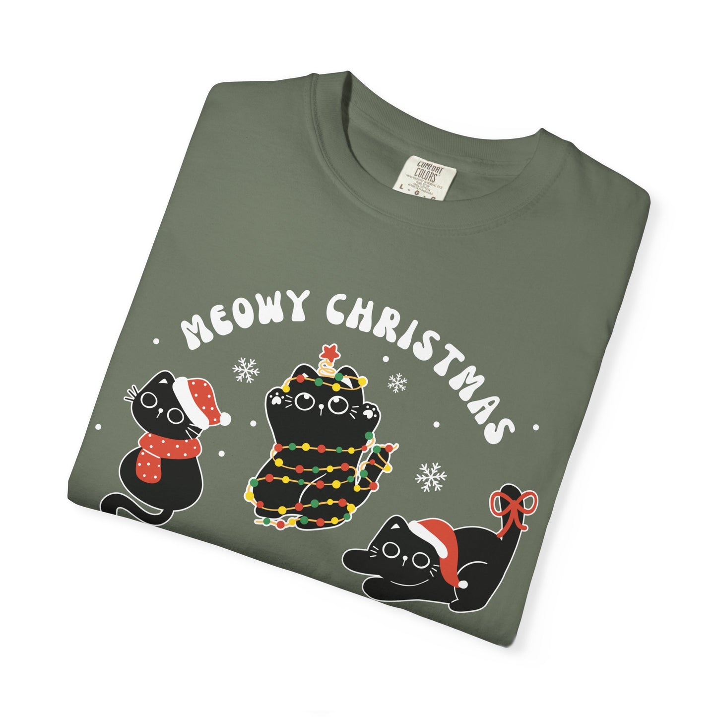 Meowy Christmas T-shirt