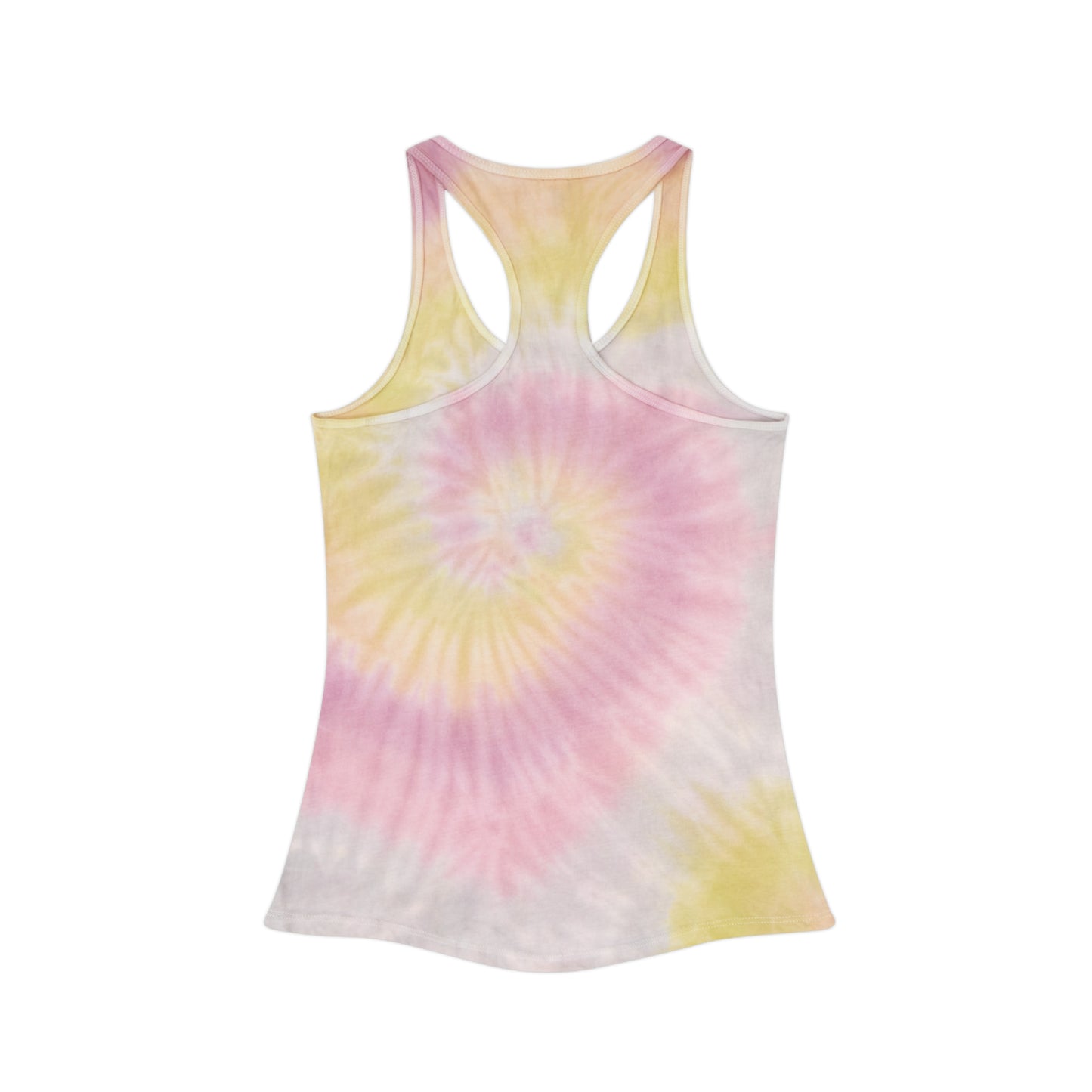 Tie Dye Palm Tree Wave Heart Tank Top