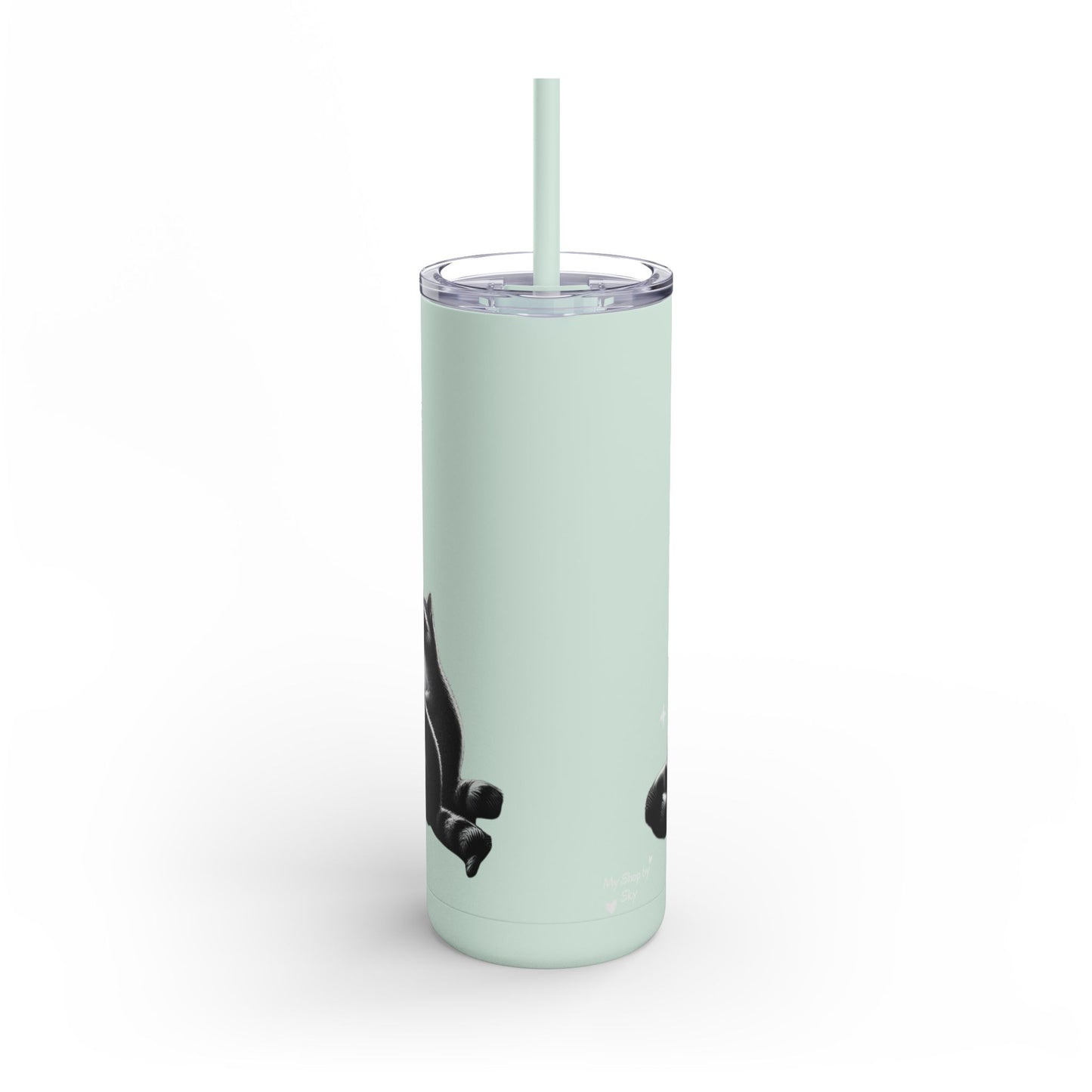 Skinny Tumbler - Cauldron Night Raccoon Design, 20oz