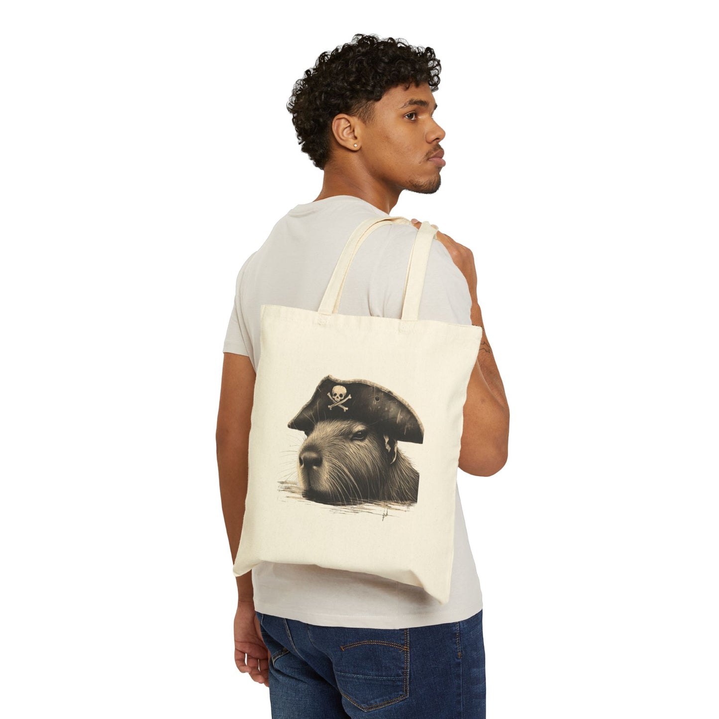 Pirate Capybara Tote Bag