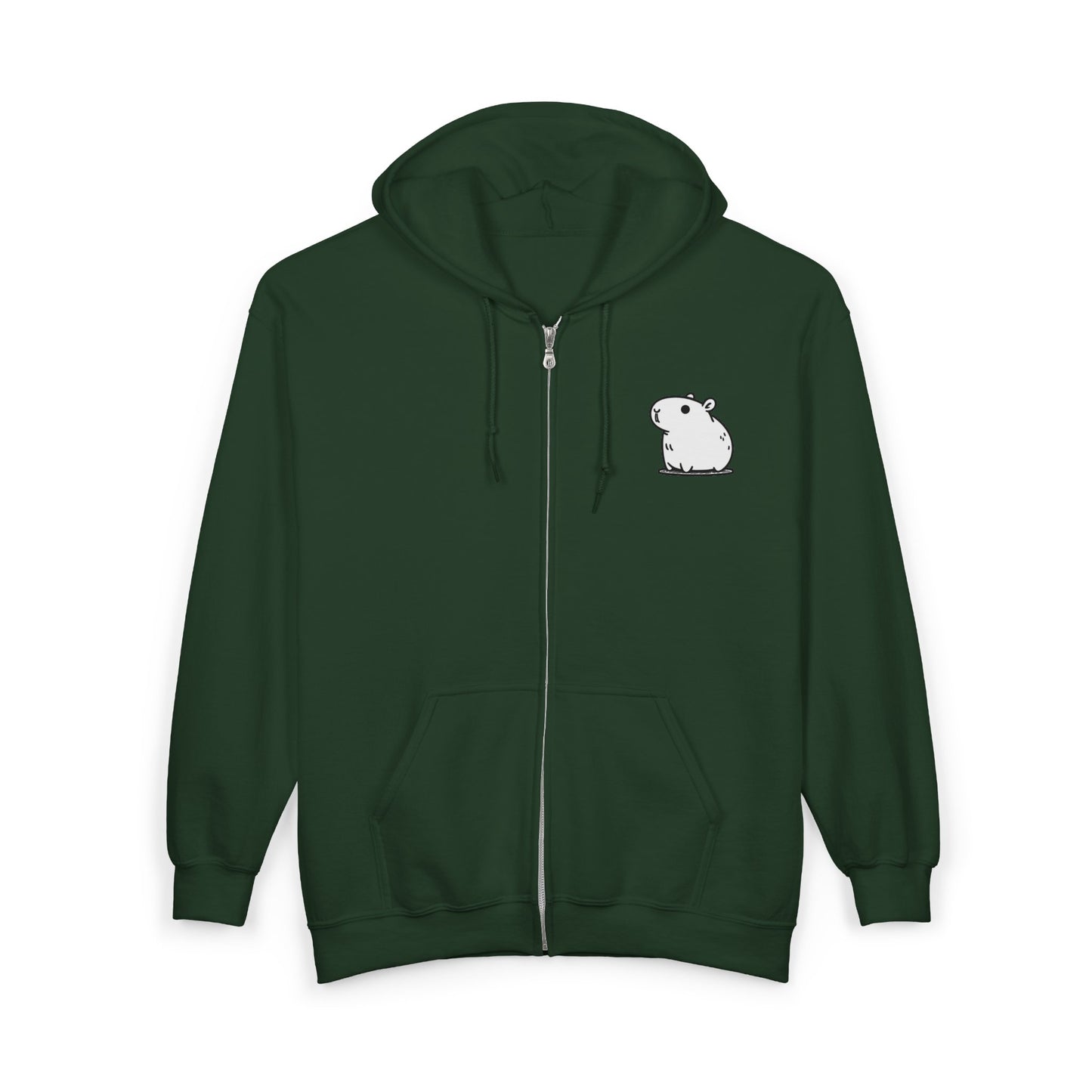 Capybara Zip Up Hoodie