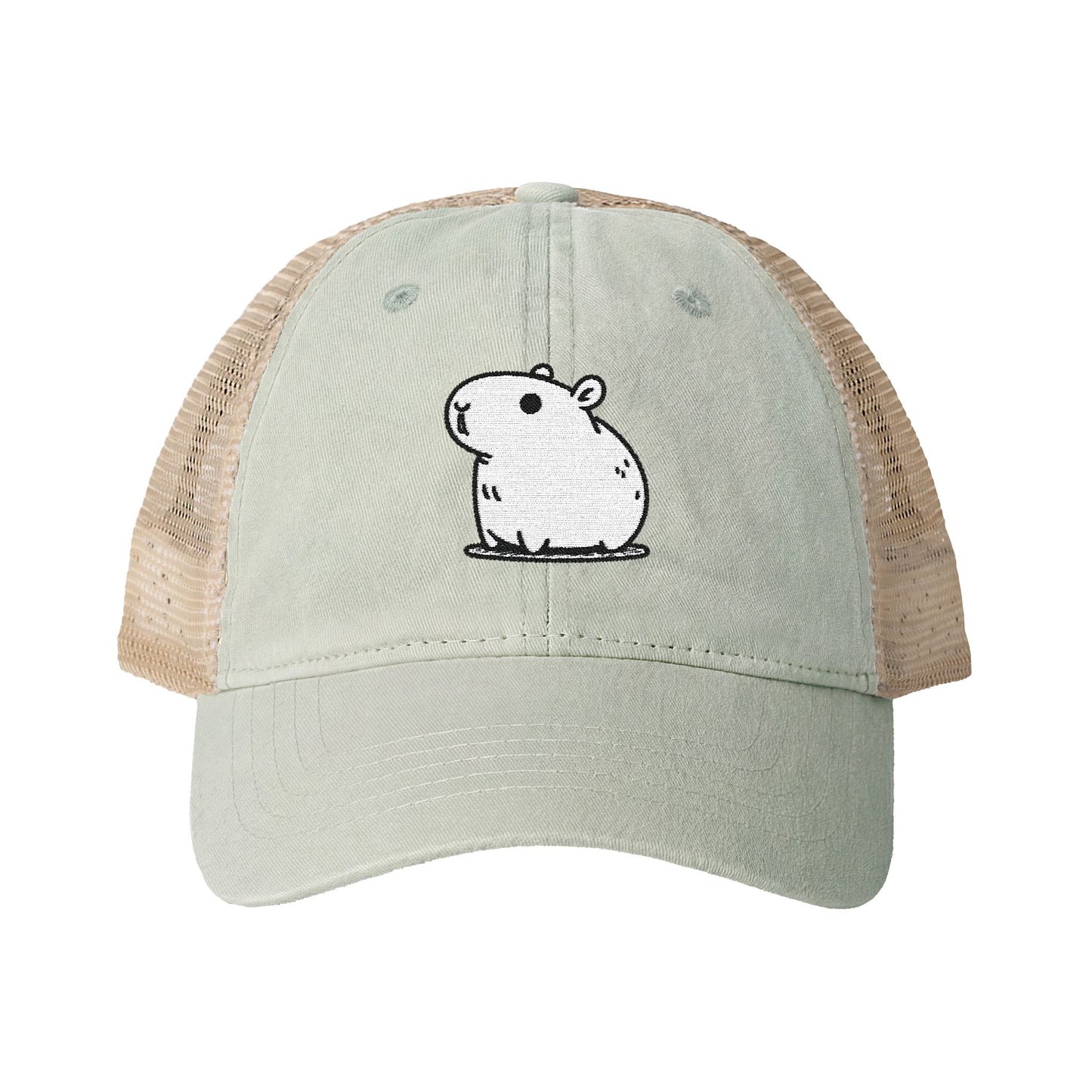 Women's Washed Mesh-Back Capybara Hat