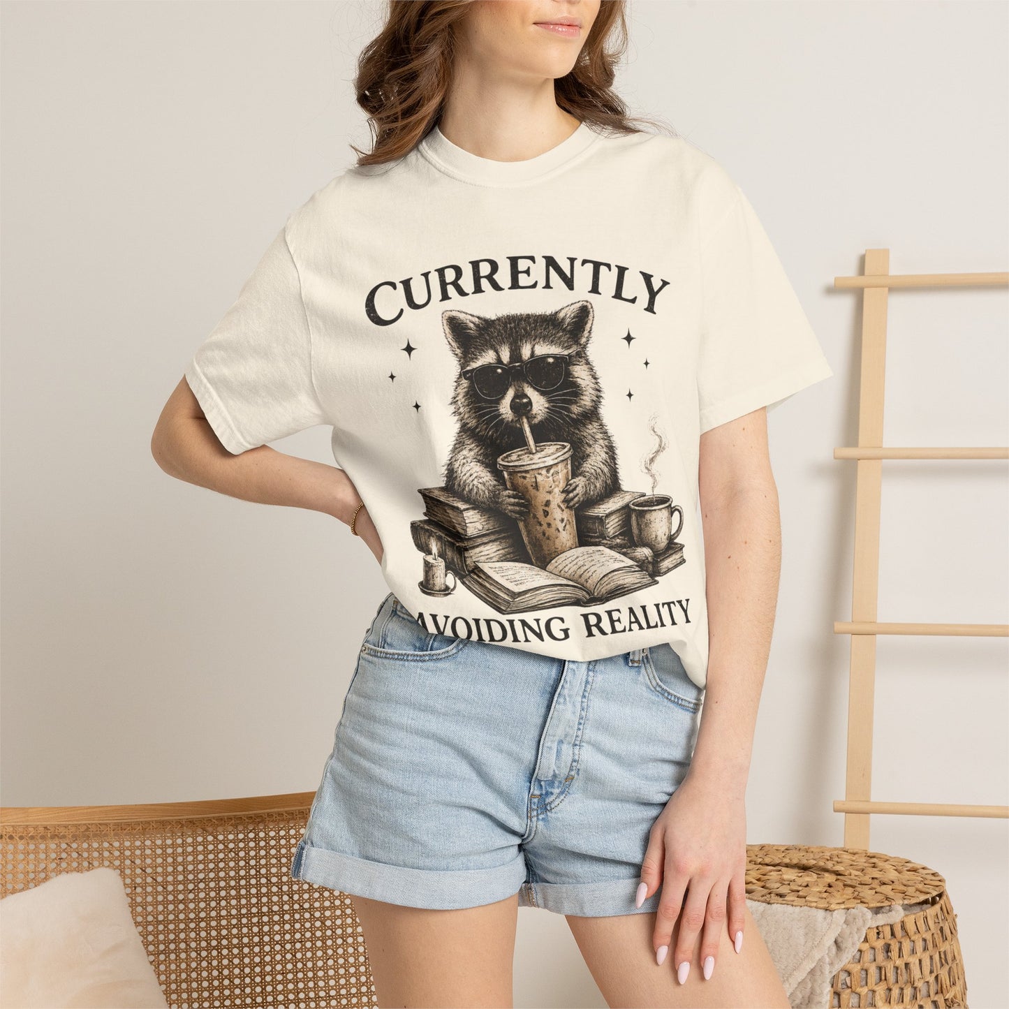 Bookish Raccoon Tee