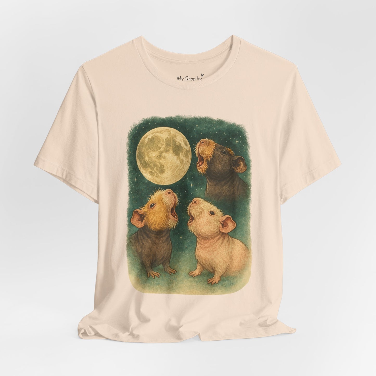 Werewolf Skinny Pig Unisex Tee (Hairless Guinea Pig Shirt)