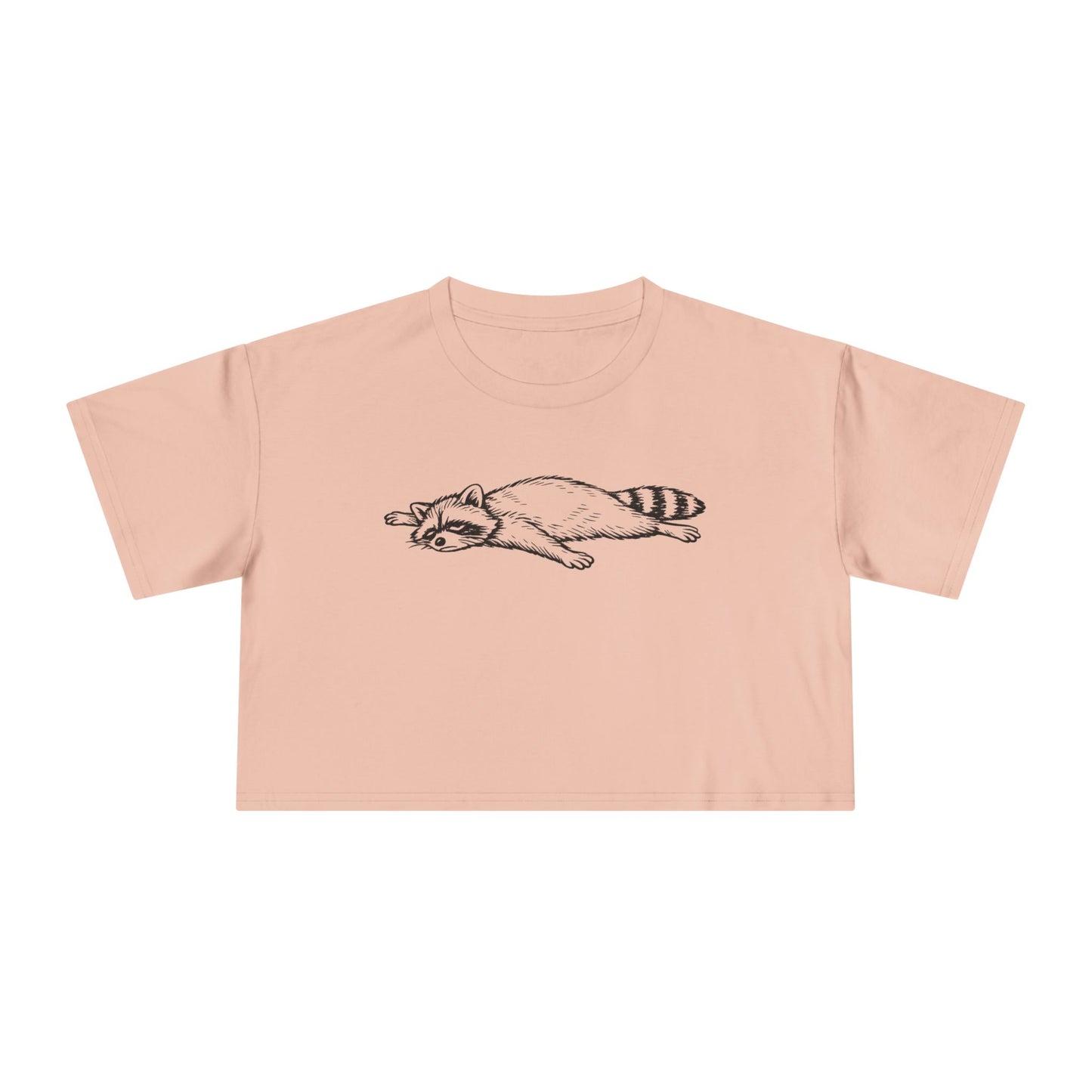 Tired Raccoon Women's Crop Tee
