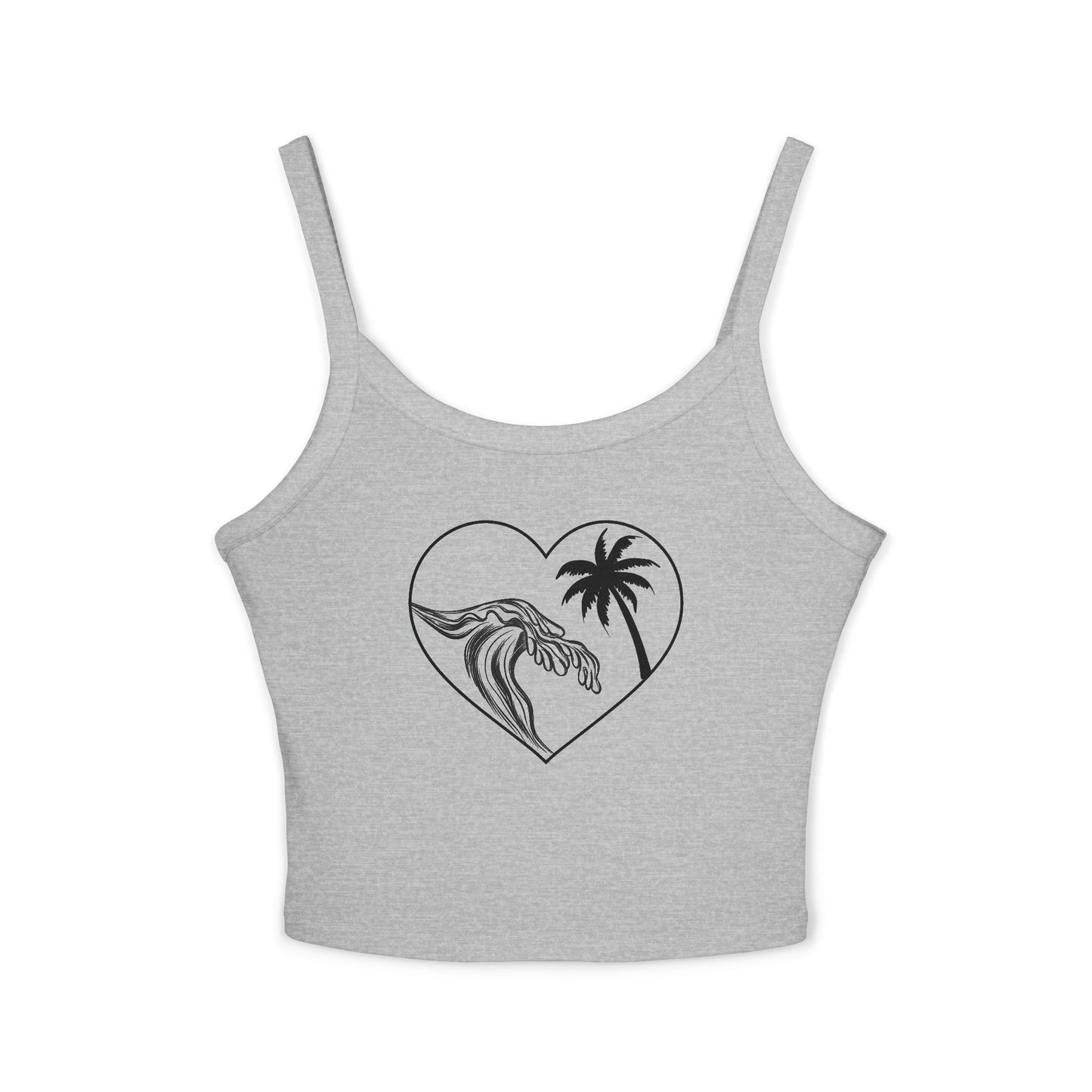 Women's Wave palm tree tank