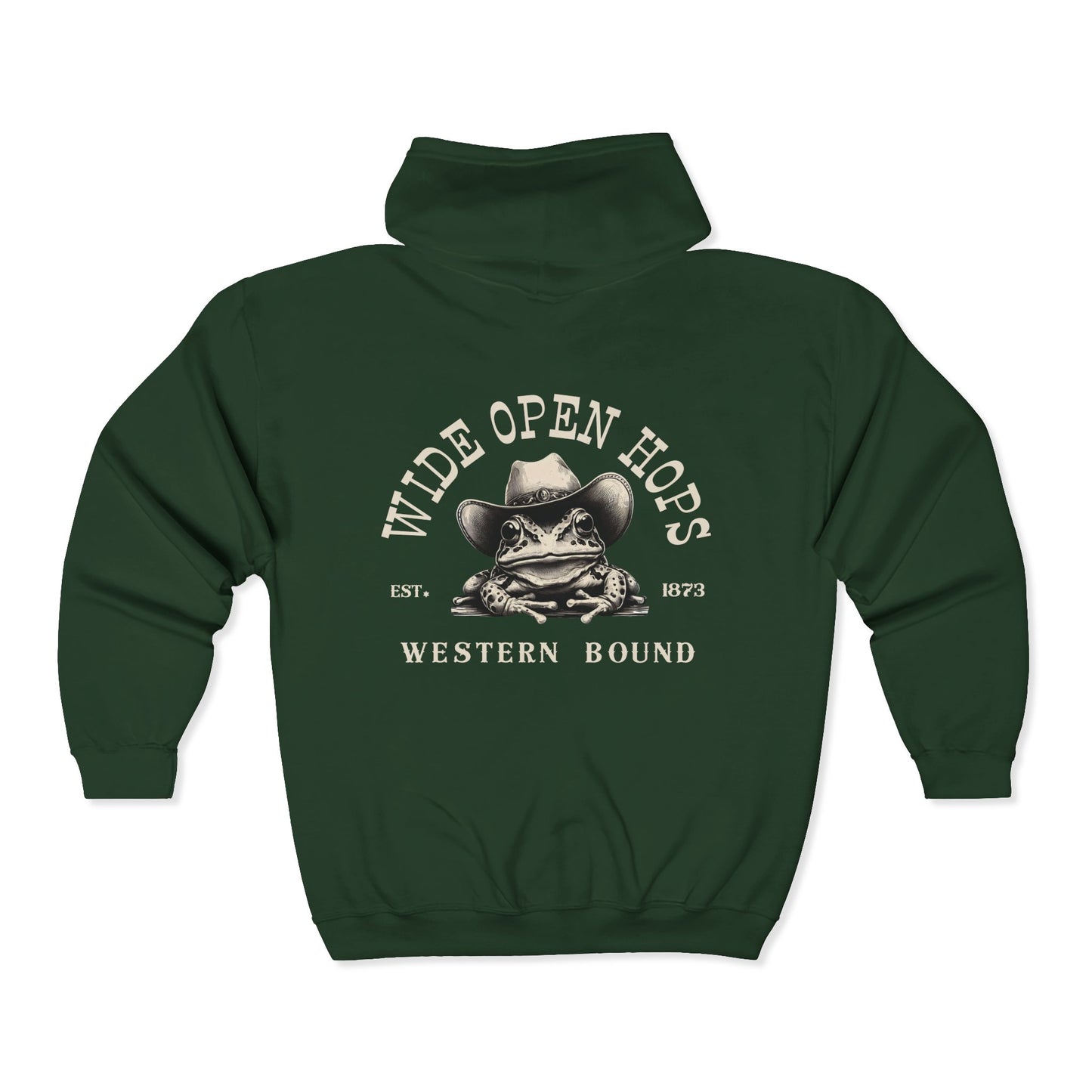 Western Frog Zip Up Hoodie