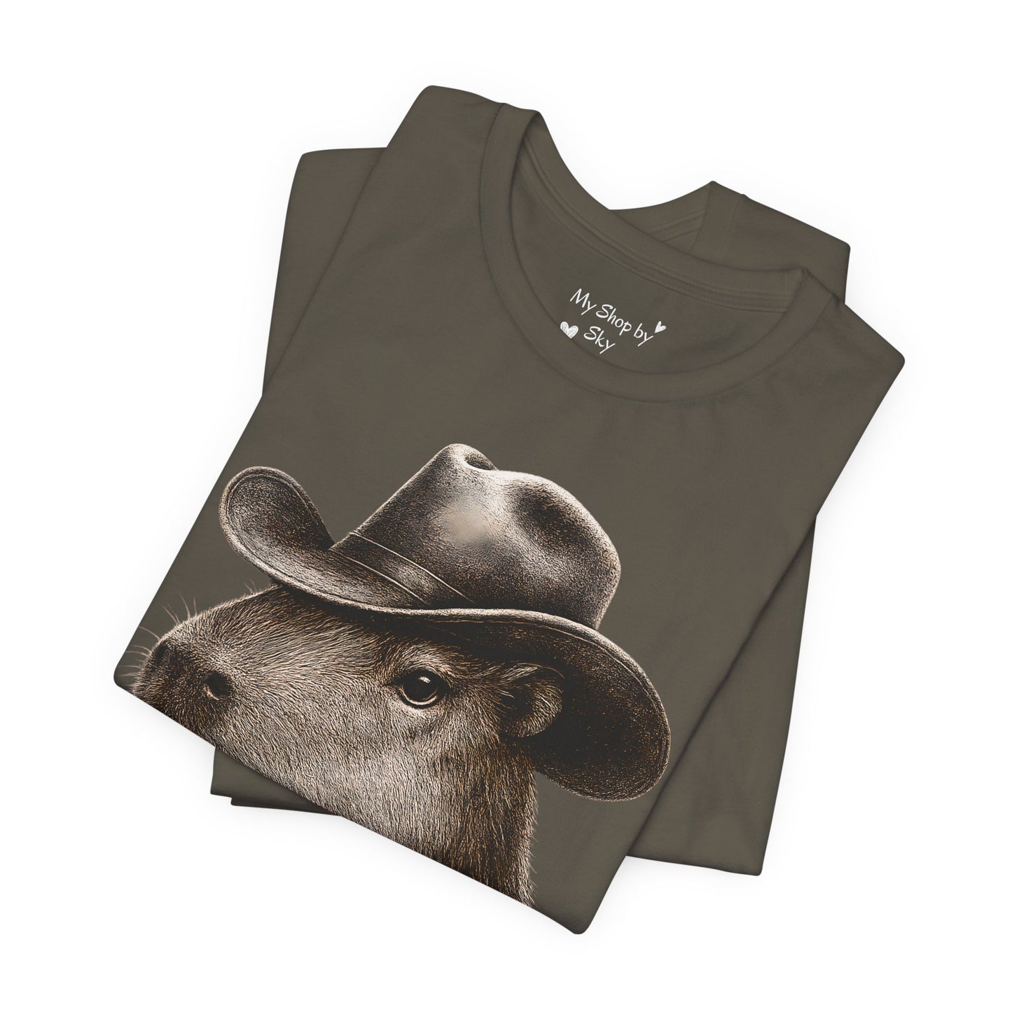 Cowboy Capybara Shirt Vintage