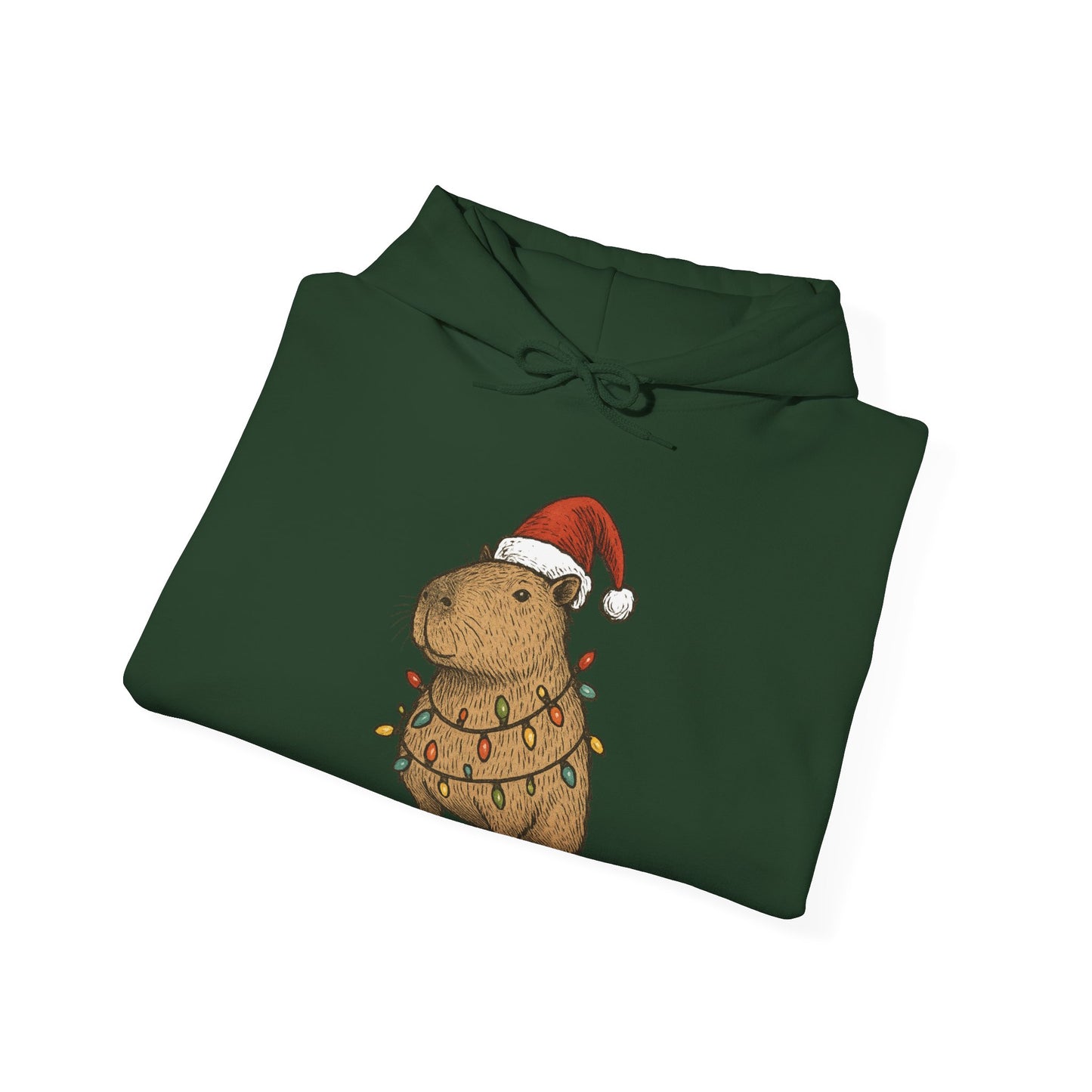Christmas Capybara Hoodie - Unisex Sweatshirt